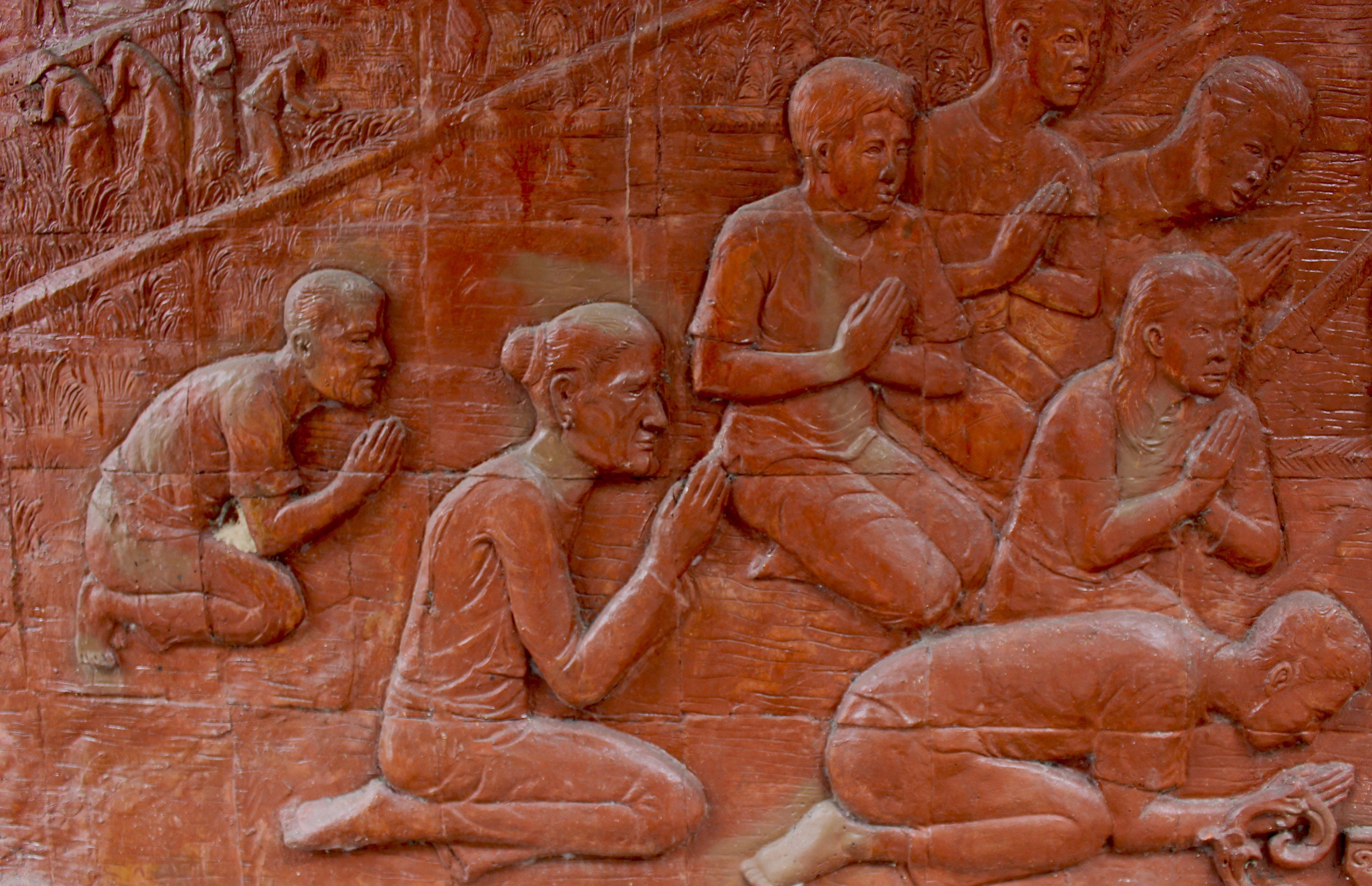 meditation, culture, symbol, Religion, spirituality, worship, praying, representation, 4K, thai, hands, ancient civilization, architecture, sculpture, HD Wallpaper