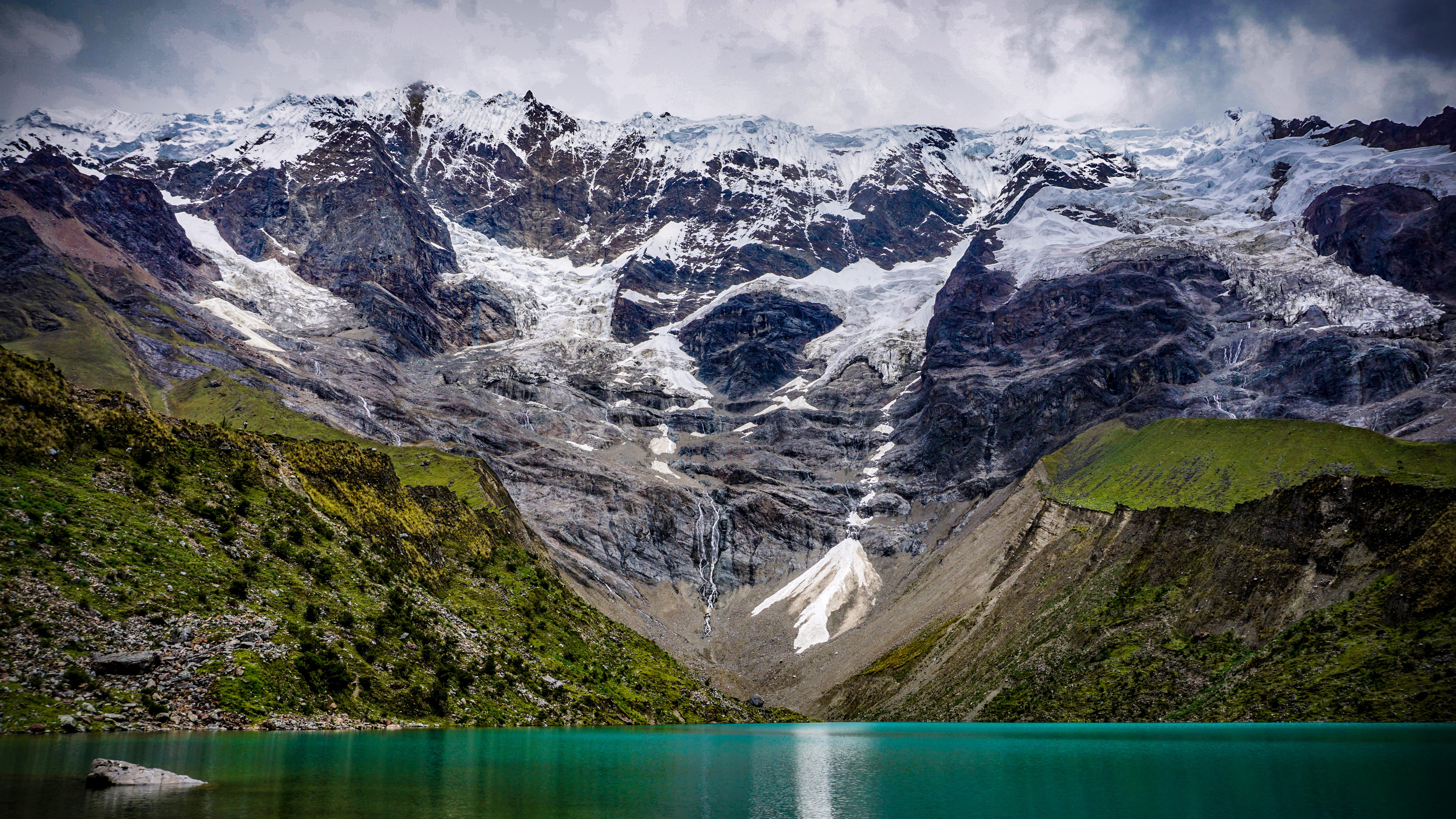 mountains, environment, 5K, amazing nature, power in nature, glacial, cloud - sky, covered, cusco, snow, day, ice, scenics - nature, sky, tranquil scene, HD Wallpaper