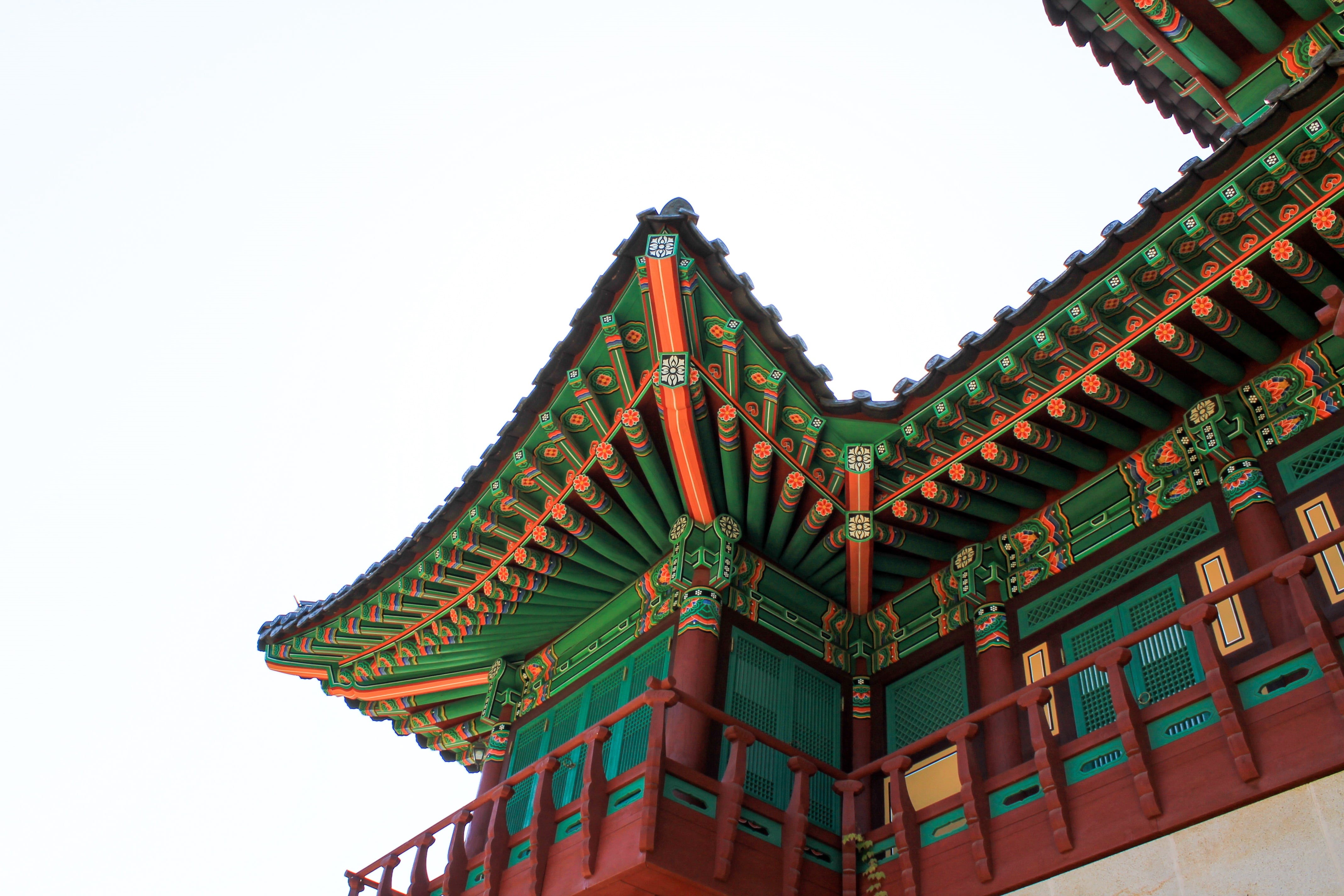 home, asia, east, historic, palace, structure, traditional, architecture, eaves, design, place of worship, tourism, outdoor, 4K, built structure, outdoors, HD Wallpaper