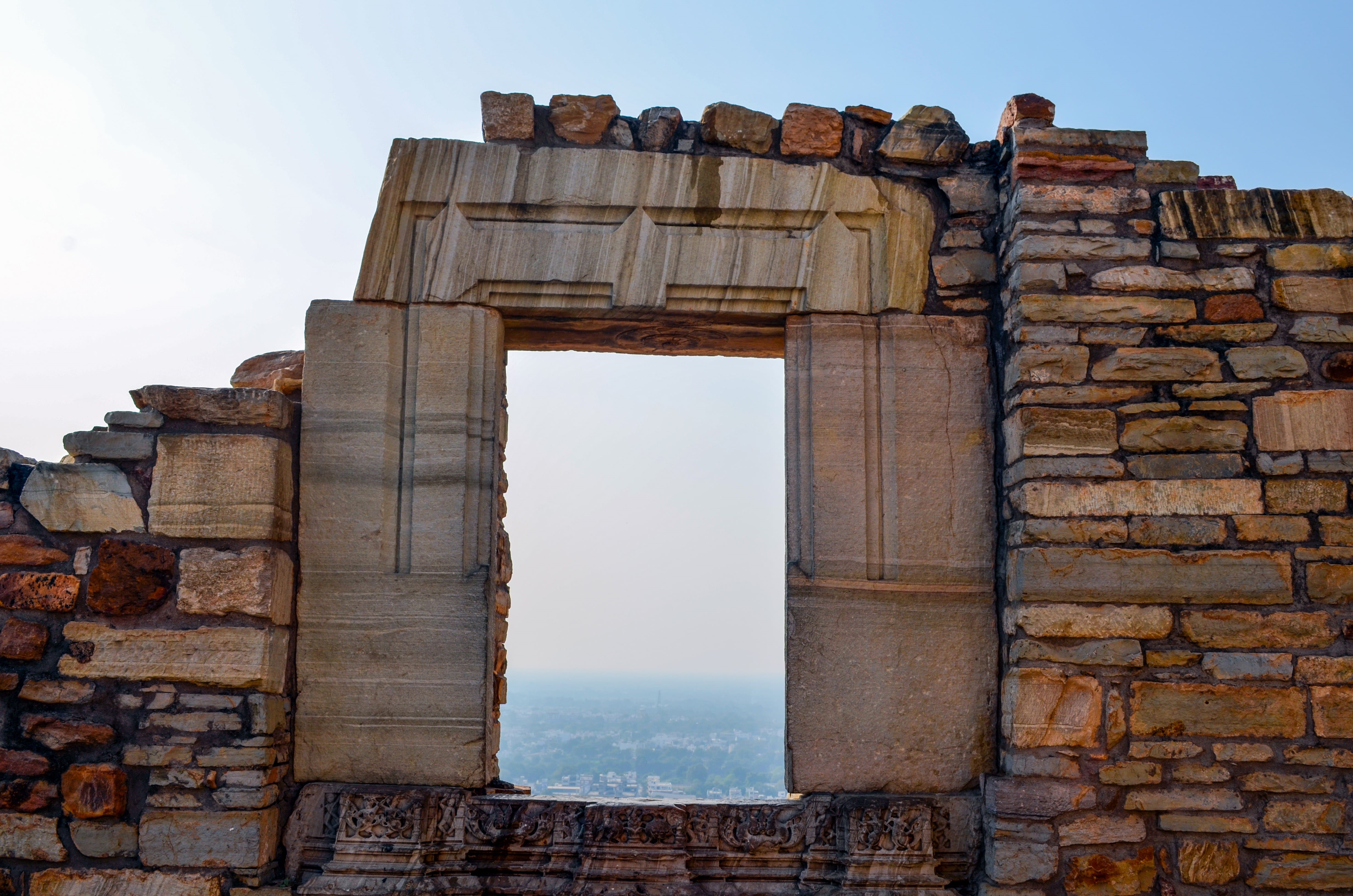 nature, brick wall, tourism, sky, ruined, citadel, famous, jagmandir, fort, archaeology, india, architecture, rajhastan, temple, wall, travel destinations, HD Wallpaper