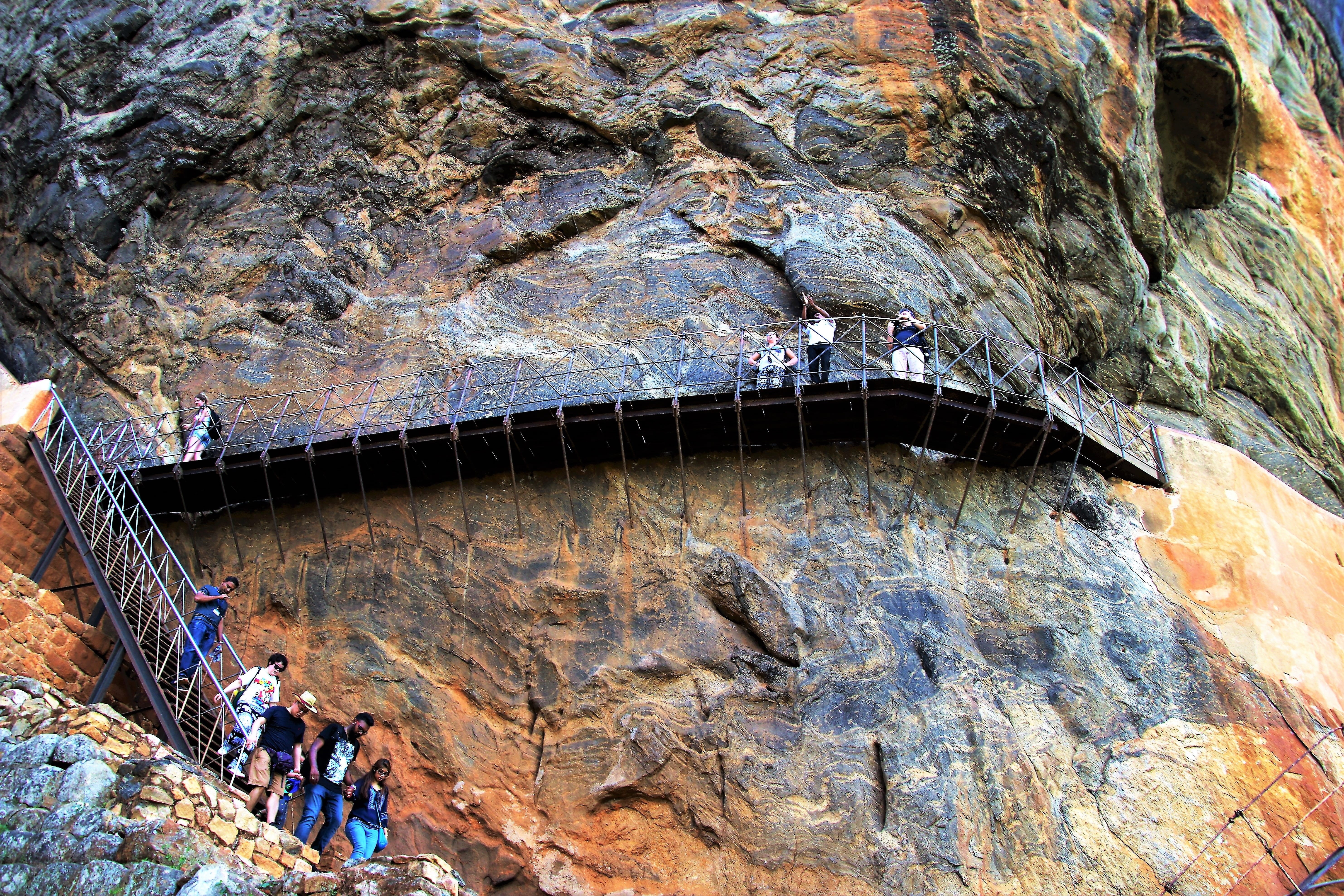 sigiriya, tourism, hiking trail, leisure activity, adult, the design of the, group of people, people, women, active holidays, giewont, water, the height of the, HD Wallpaper