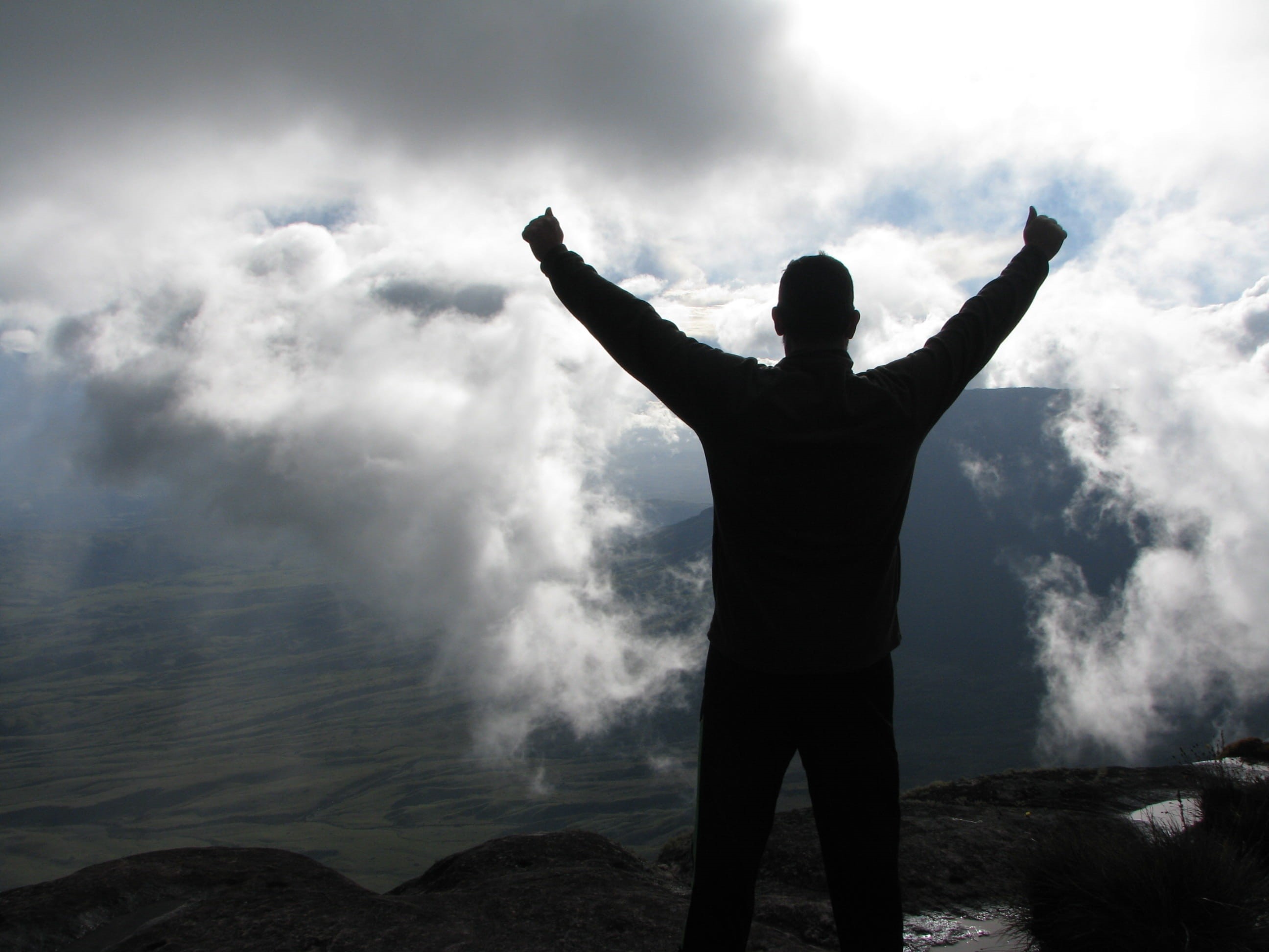 sky, real people, cloud - Sky, human arm, standing, Man, leisure activity, men, outdoors, people, limb, emotion, silhouette, arms Outstretched, praying, HD Wallpaper