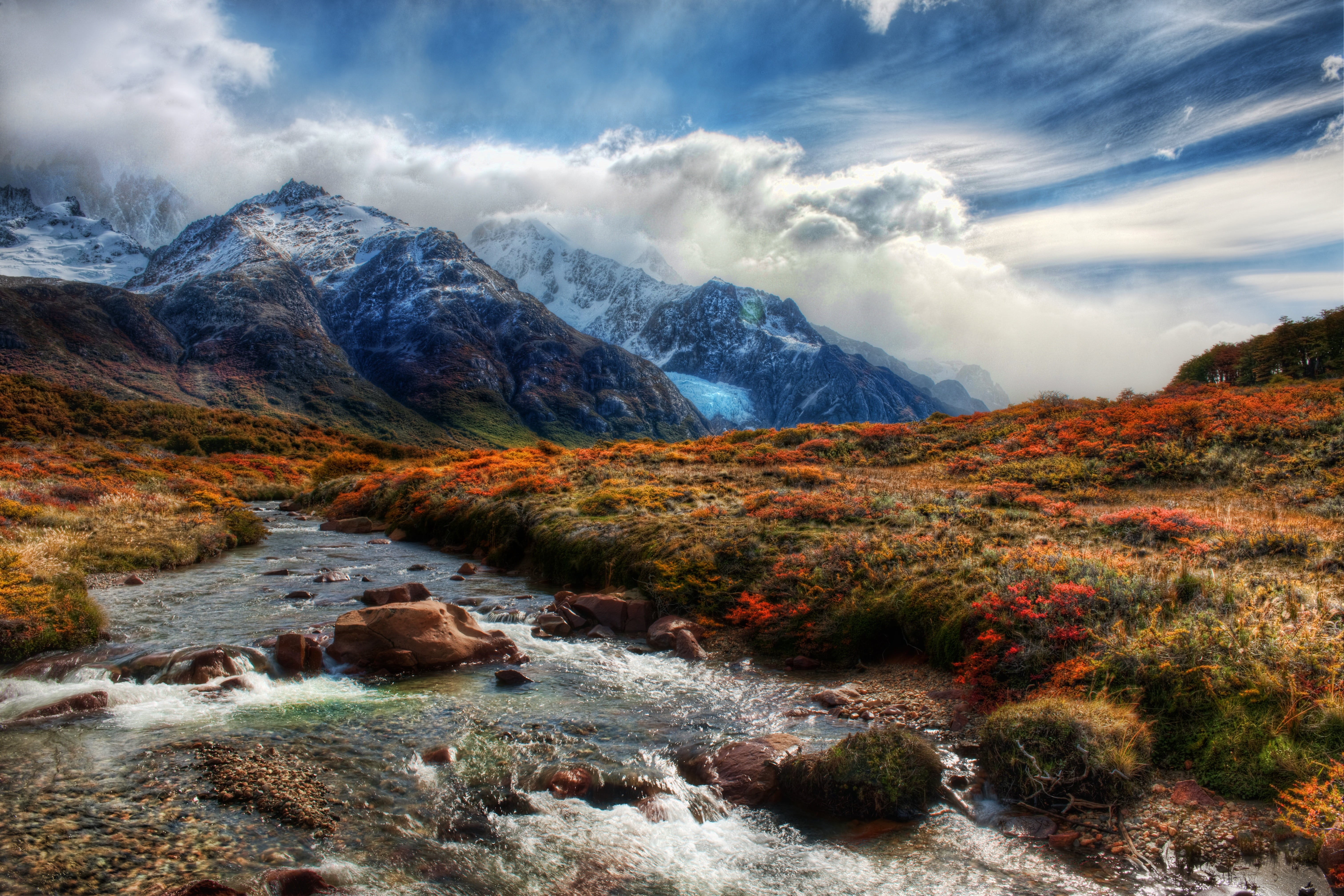 hike, foothill, 5K, hiking, High  Dynamic  range, south, america, outdoors, wild, mountain Peak, wilderness, march, scenic, back  pack, plain, cloud, long, HD Wallpaper