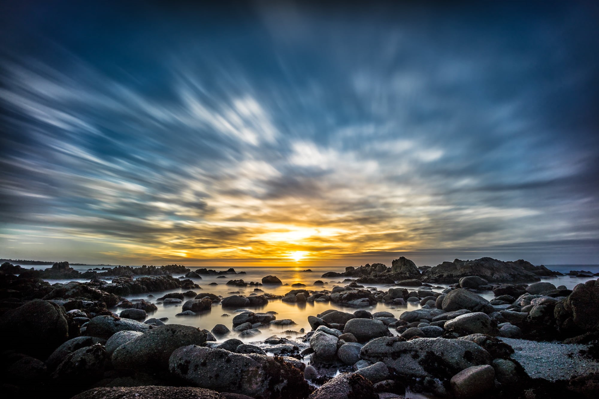 seascape, sky, mm, body, scenics, travel photography, photo, brown, dusk, full frame, gray rock, formation, sunset, a7, outdoors, coastline, travel, Monterey, HD Wallpaper
