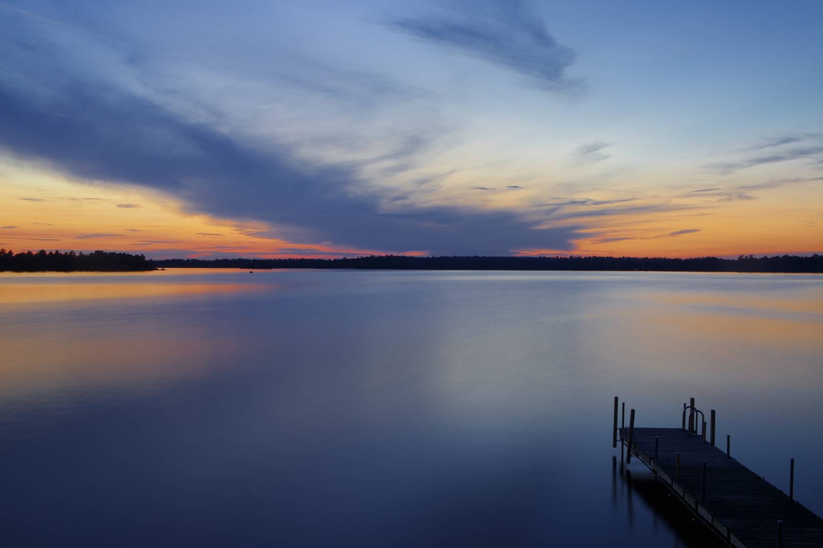 outdoors, roadtrip, reflection, BLM, nature, 720P, boating, body of water, scenic, Vermilion Lake, explore, Beat, Lake Vermilion, scenics, bridge, sunset, HD Wallpaper