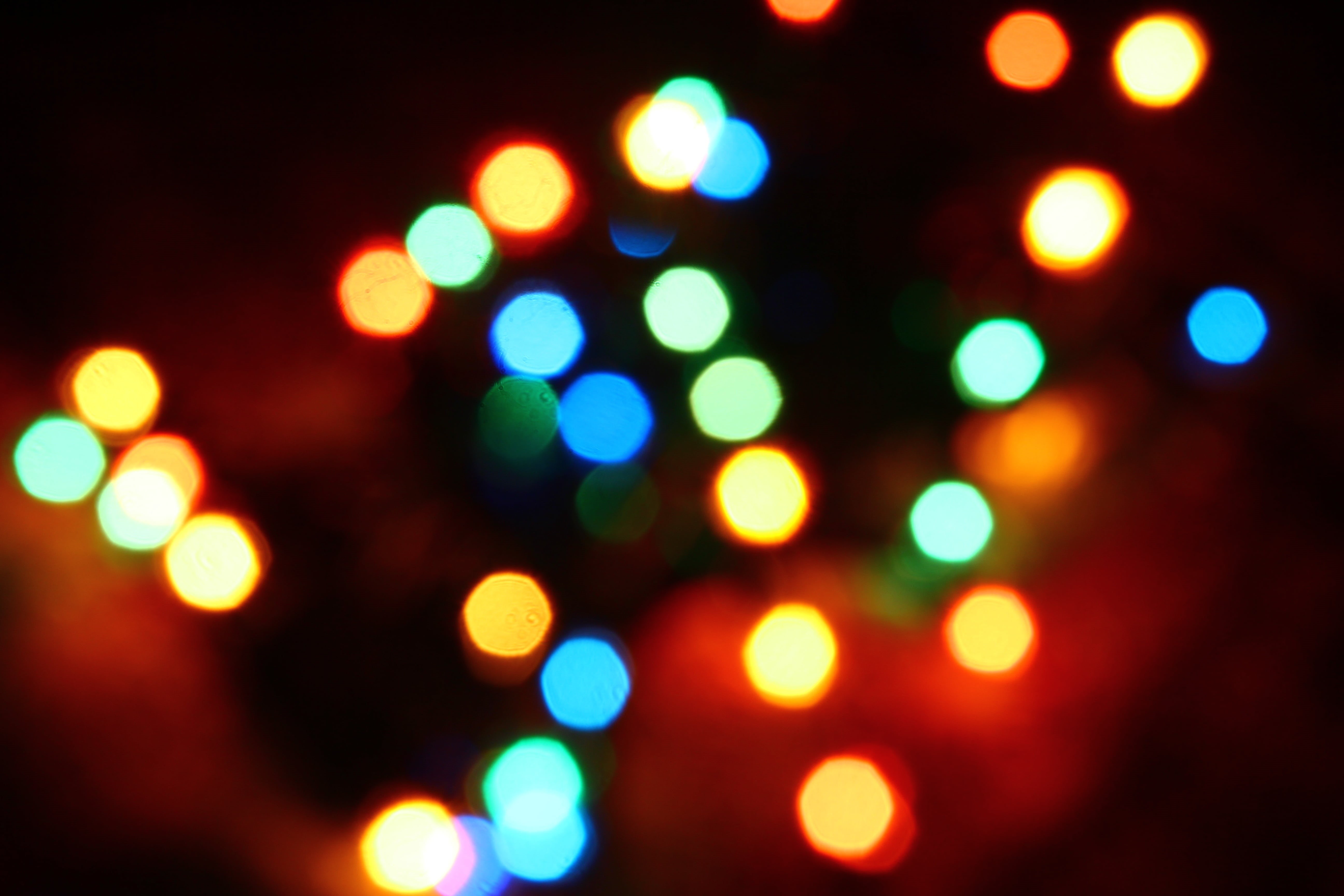 saturated color, night, orbs, textured effect, bokeh, lighting equipment, motion, blurred motion, multicolored, backgrounds, illuminated, abstract, christmas, HD Wallpaper