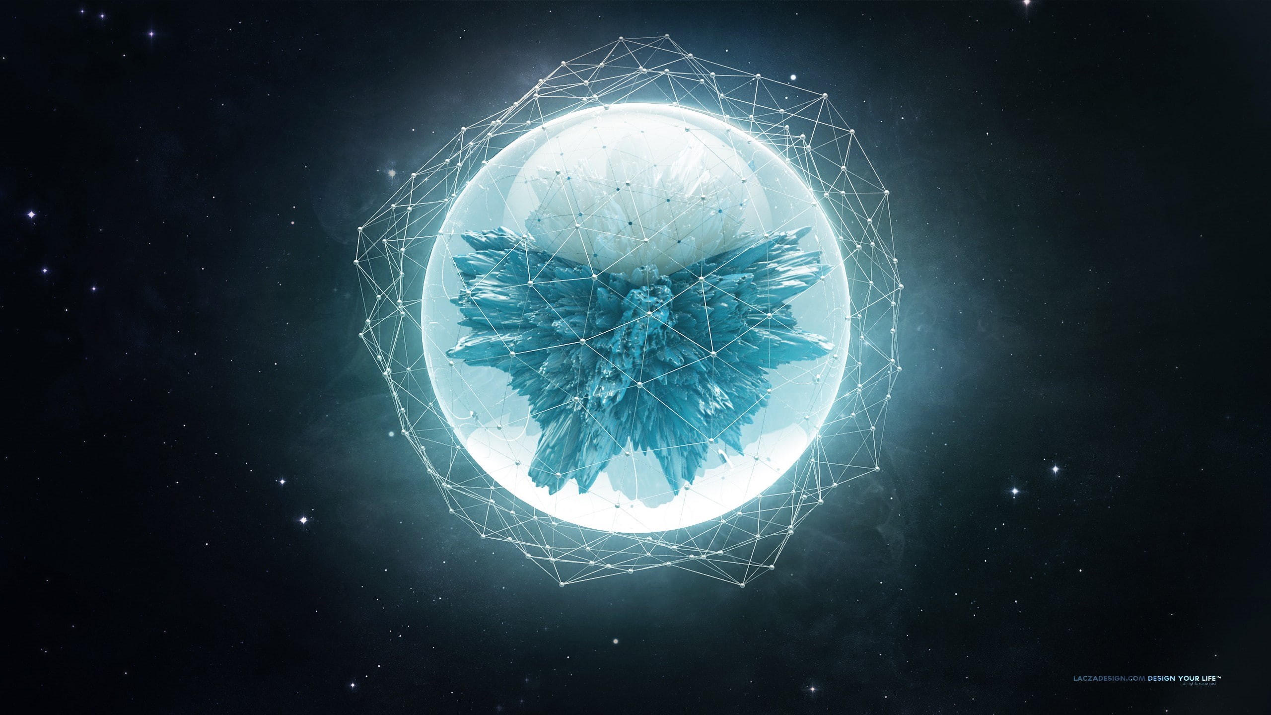 digital/artwork, circle, 2K, orb, abstract, hd, HD Wallpaper