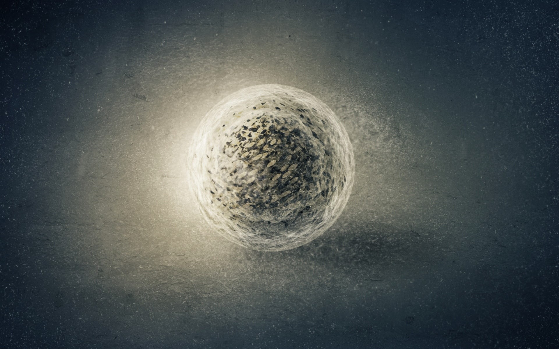 1080P, ball, hd, round, light, digital/artwork, orb, ornament, white, HD Wallpaper