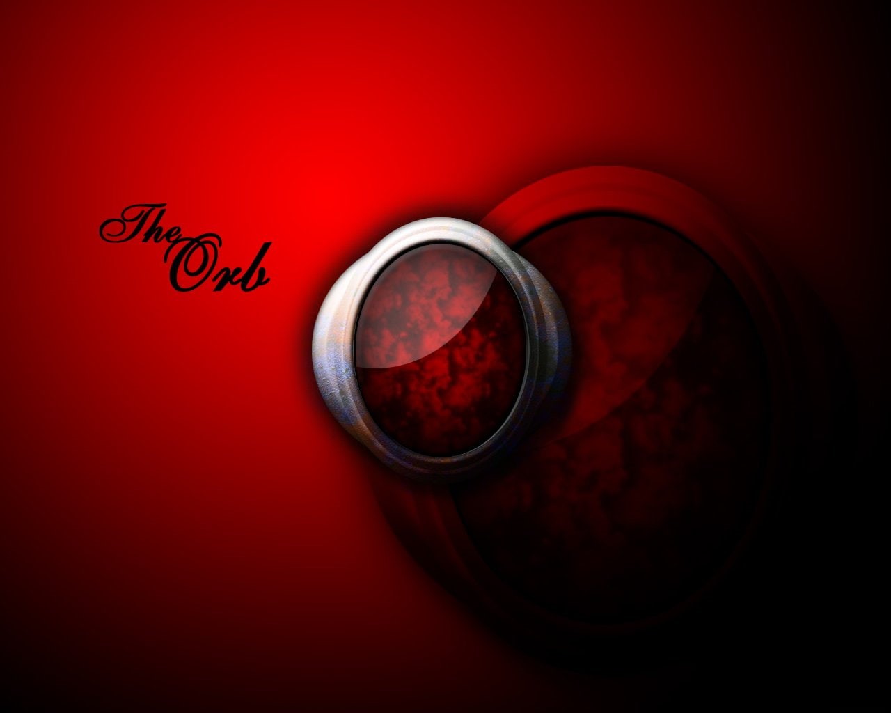 hd, 720P, 3d, abstract, the, red, orb, HD Wallpaper