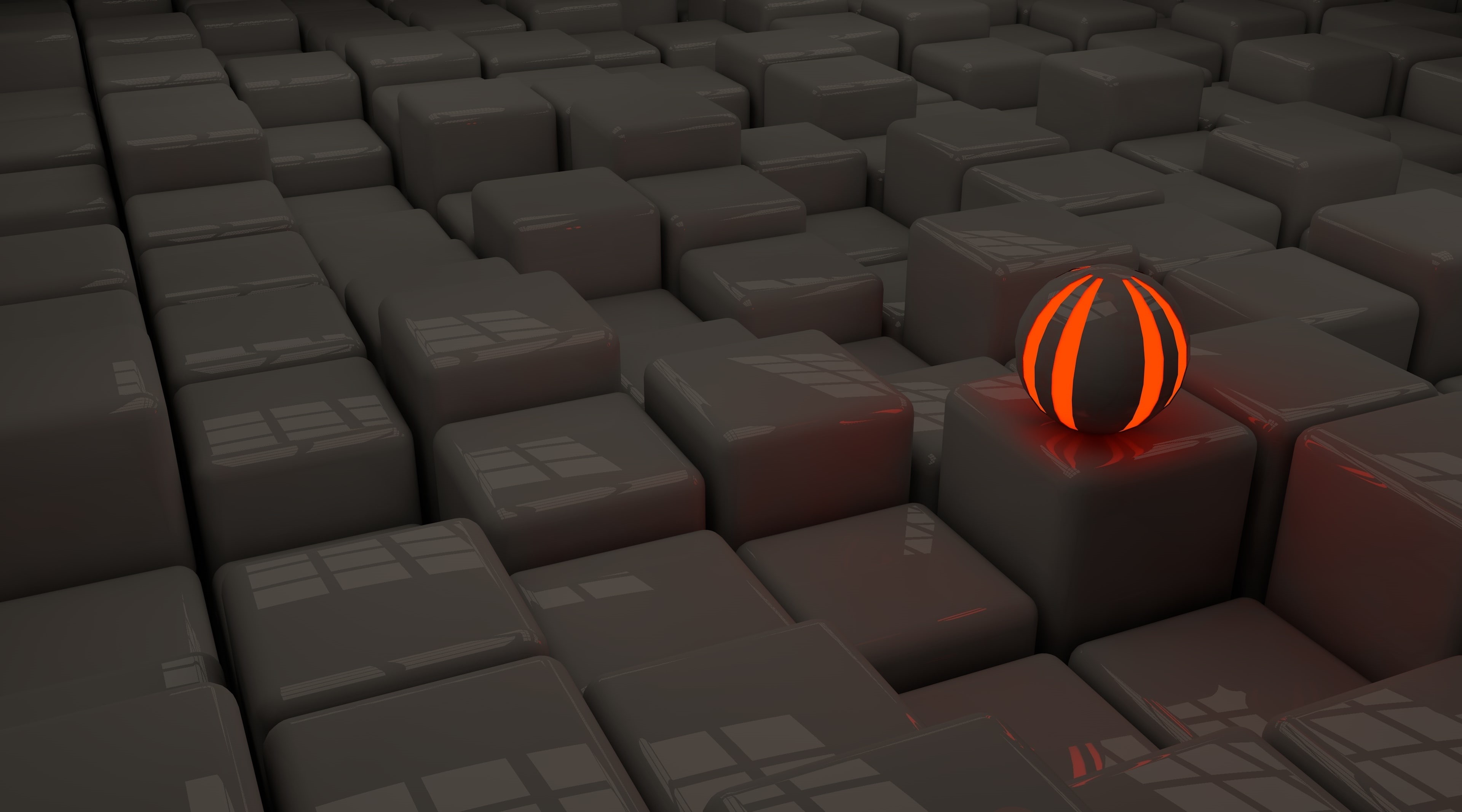 cinema, lighted, illuminated, red, orange, blocks, ball, Artistic, no people, backgrounds, light, indoors, close-up, full frame, arrangement, bloks, lighting equipment, HD Wallpaper