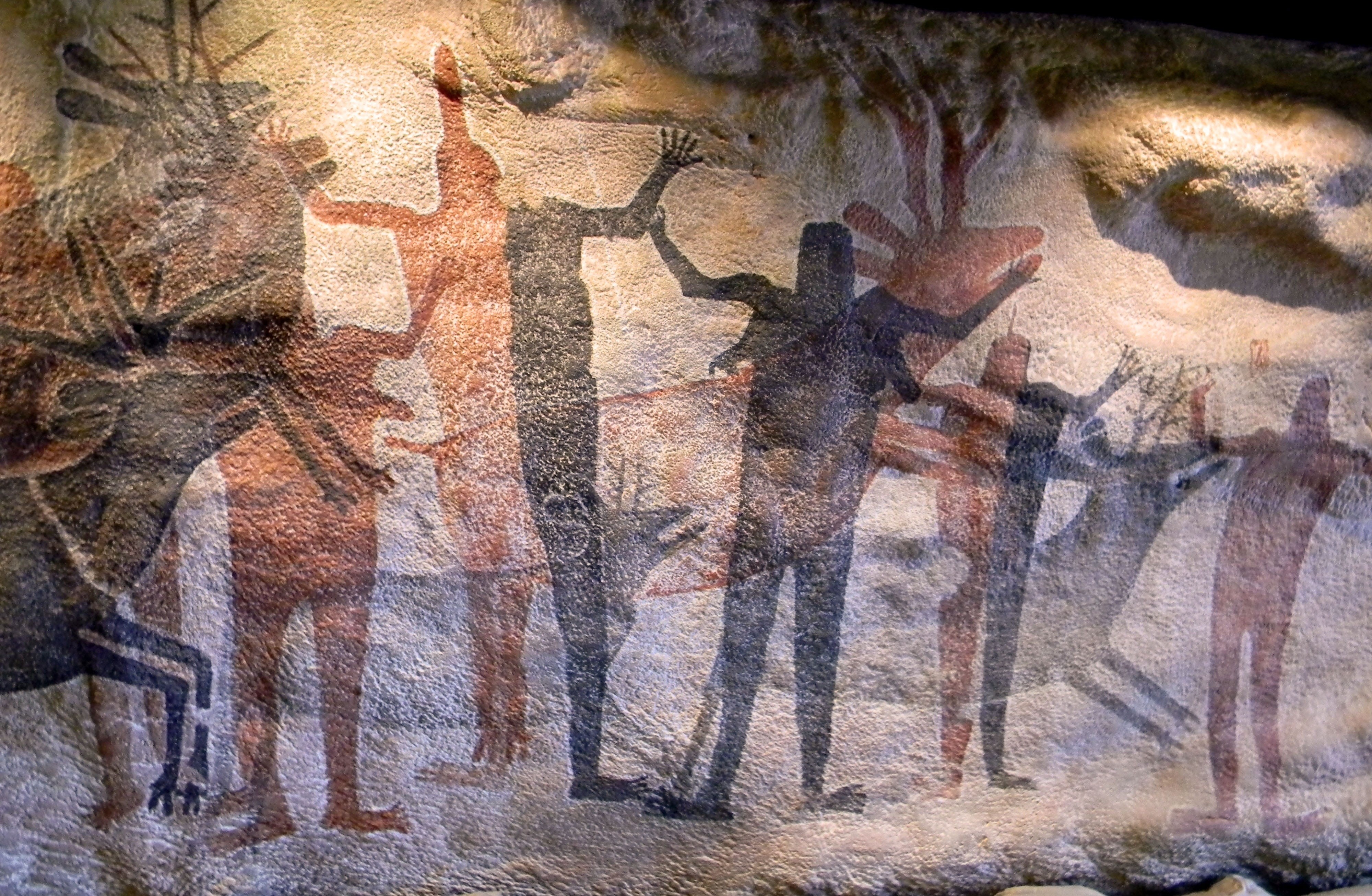 tribe, outdoors, archaeology, human representation, ancestral, museum, young adult, nature, mural, adult, civilization, vertebrate, no people, creativity, HD Wallpaper