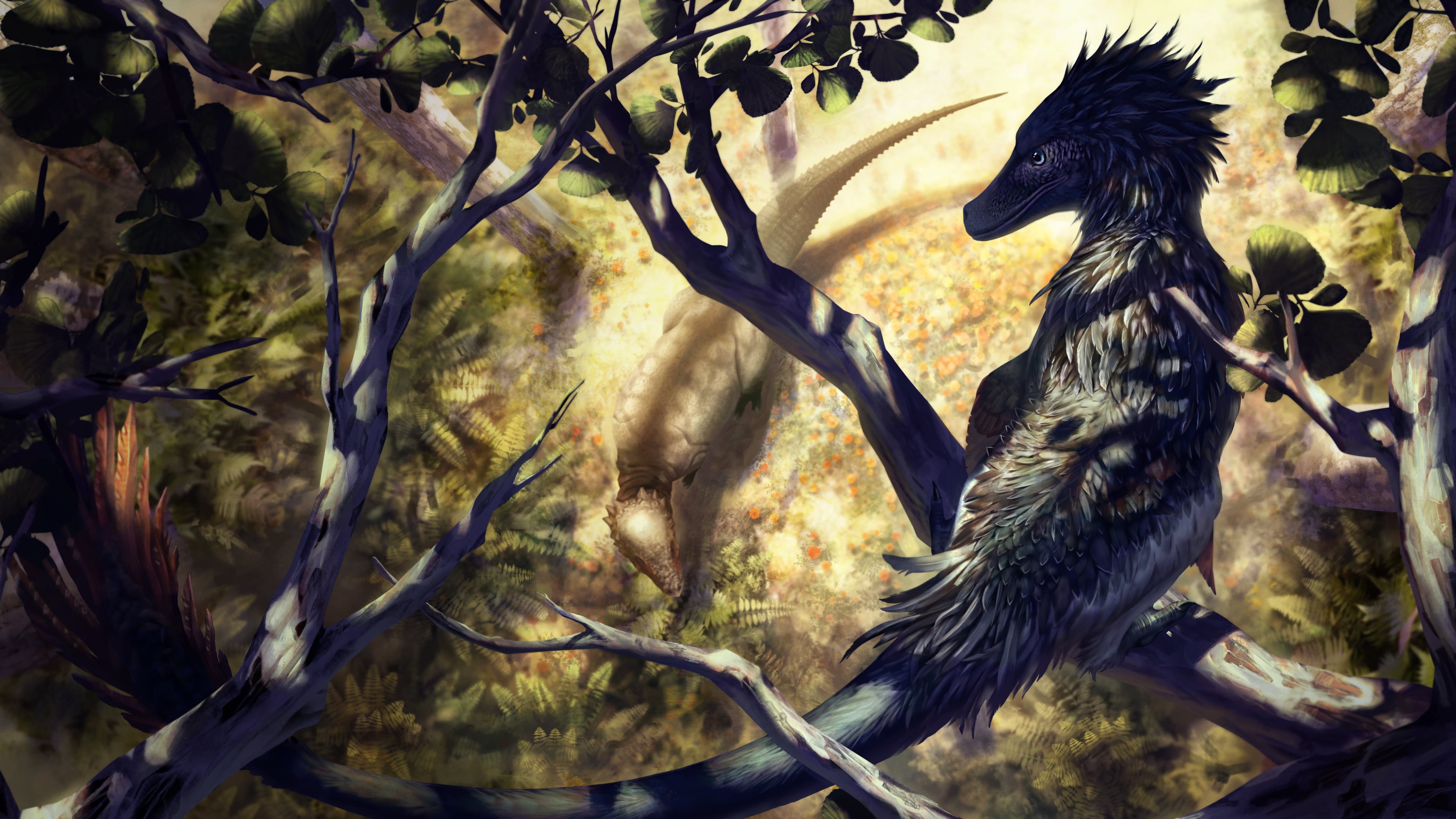 Jurassic Park, dinosaurs, nature, 4K, prehistoric, velociraptors, HD Wallpaper