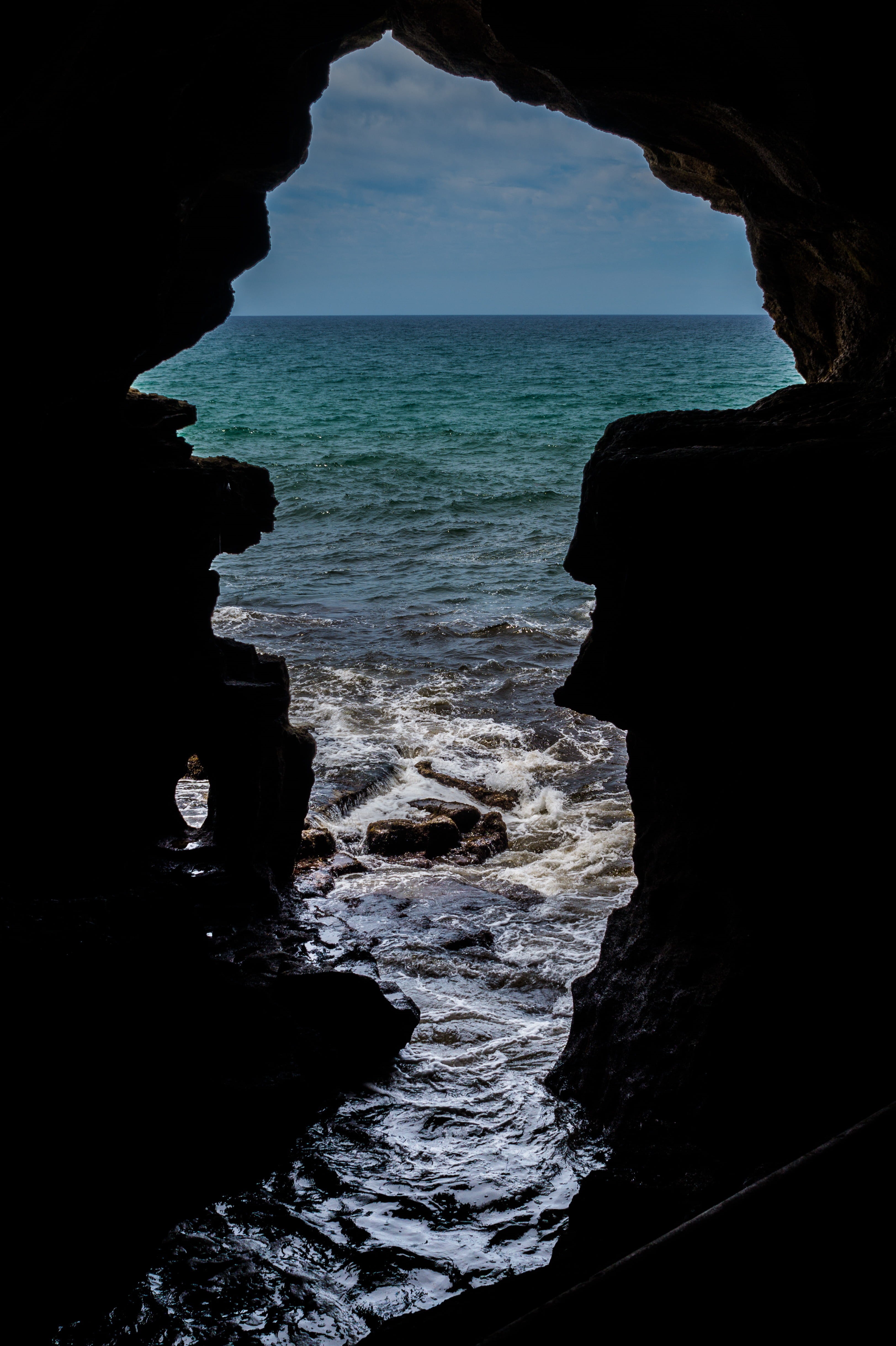 scenics - nature, natural arch, sky, no people, horizon, cave, prehistoric times, eroded, tranquil scene, 4K, nature, rock, stack rock, morocco, motion, Phone HD Wallpaper