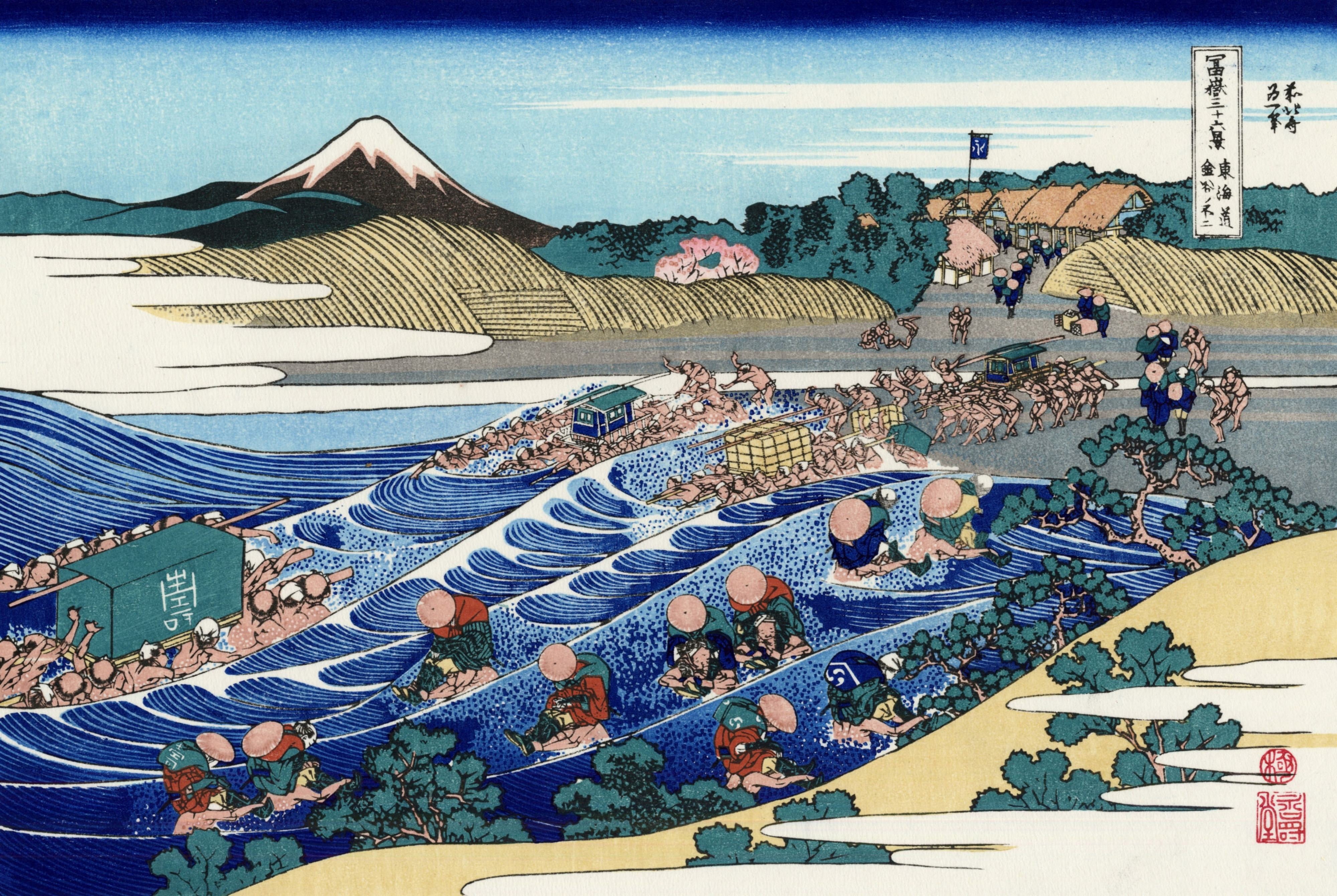 4K, Japanese Art, Ukiyo-e, HD Wallpaper