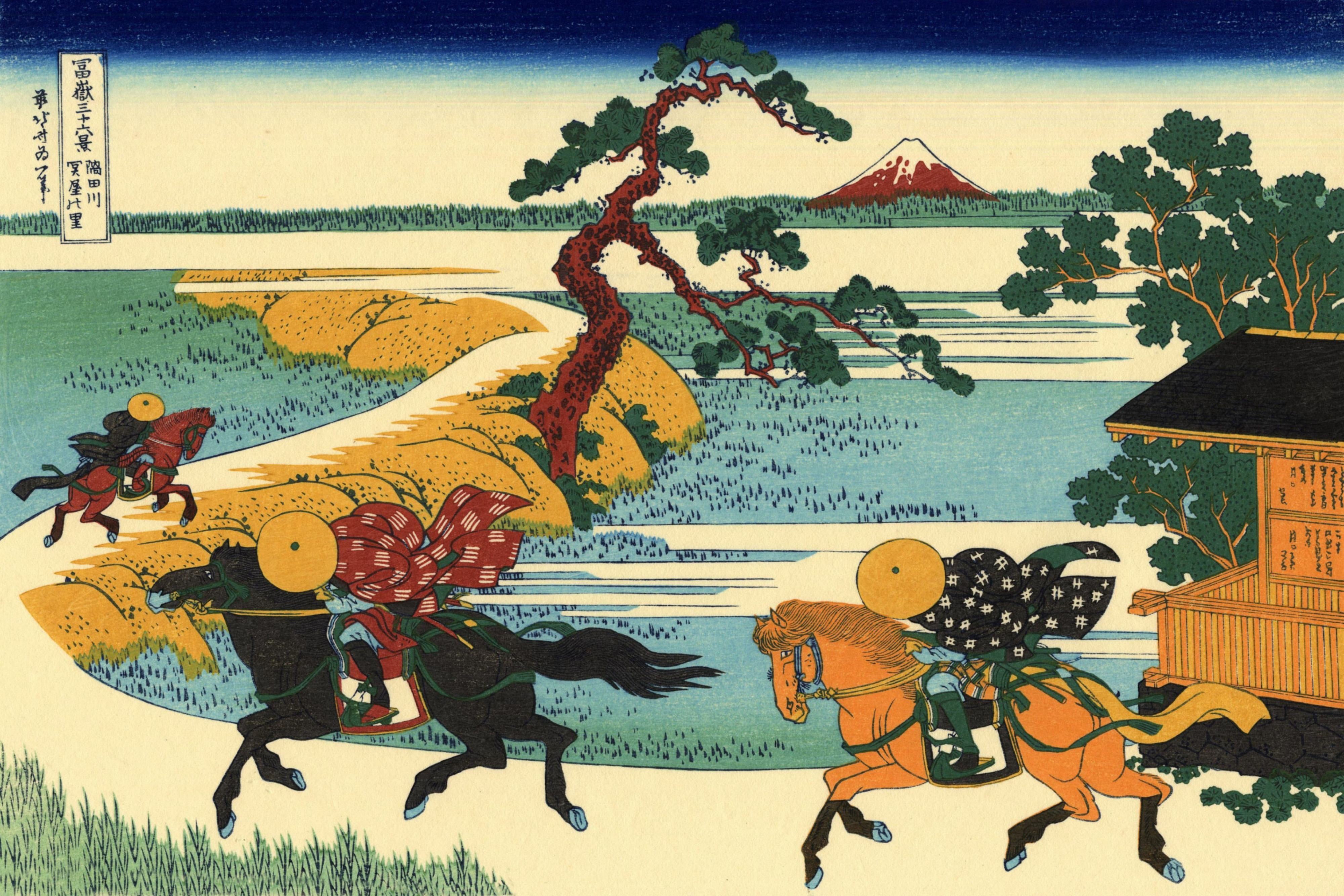 Ukiyo-e, Japanese Art, 4K, HD Wallpaper