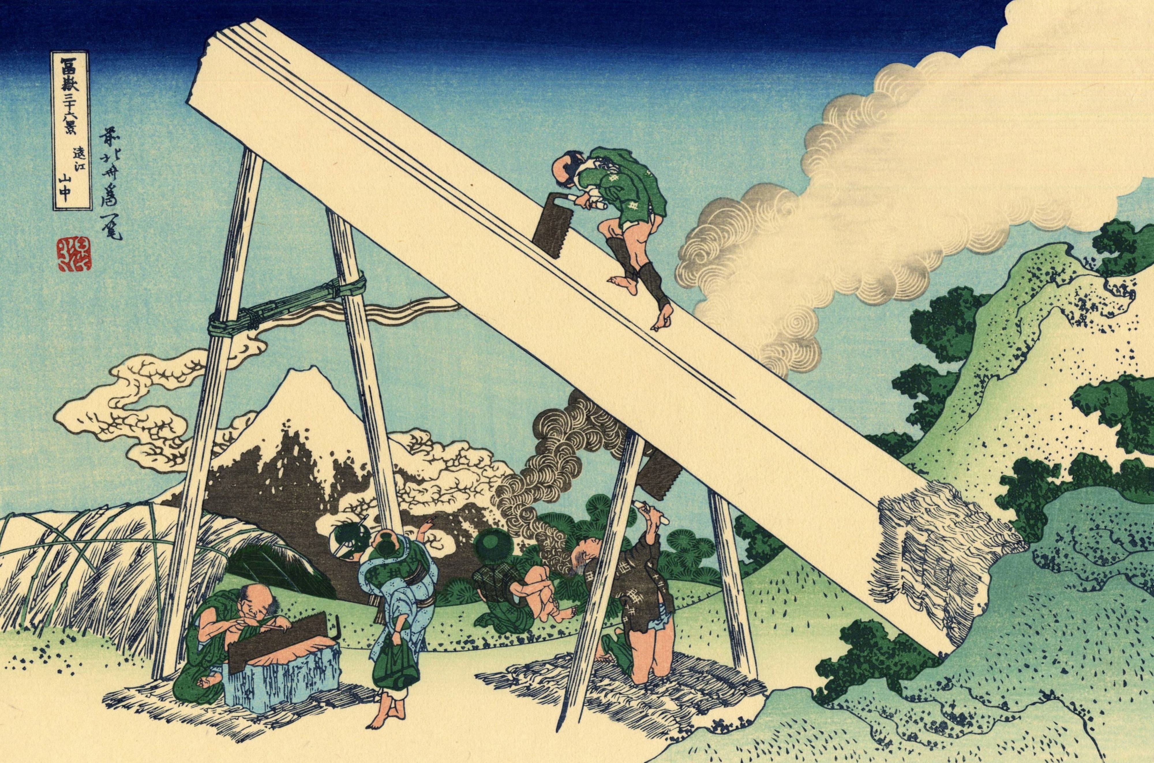 4K, Ukiyo-e, Japanese Art, HD Wallpaper