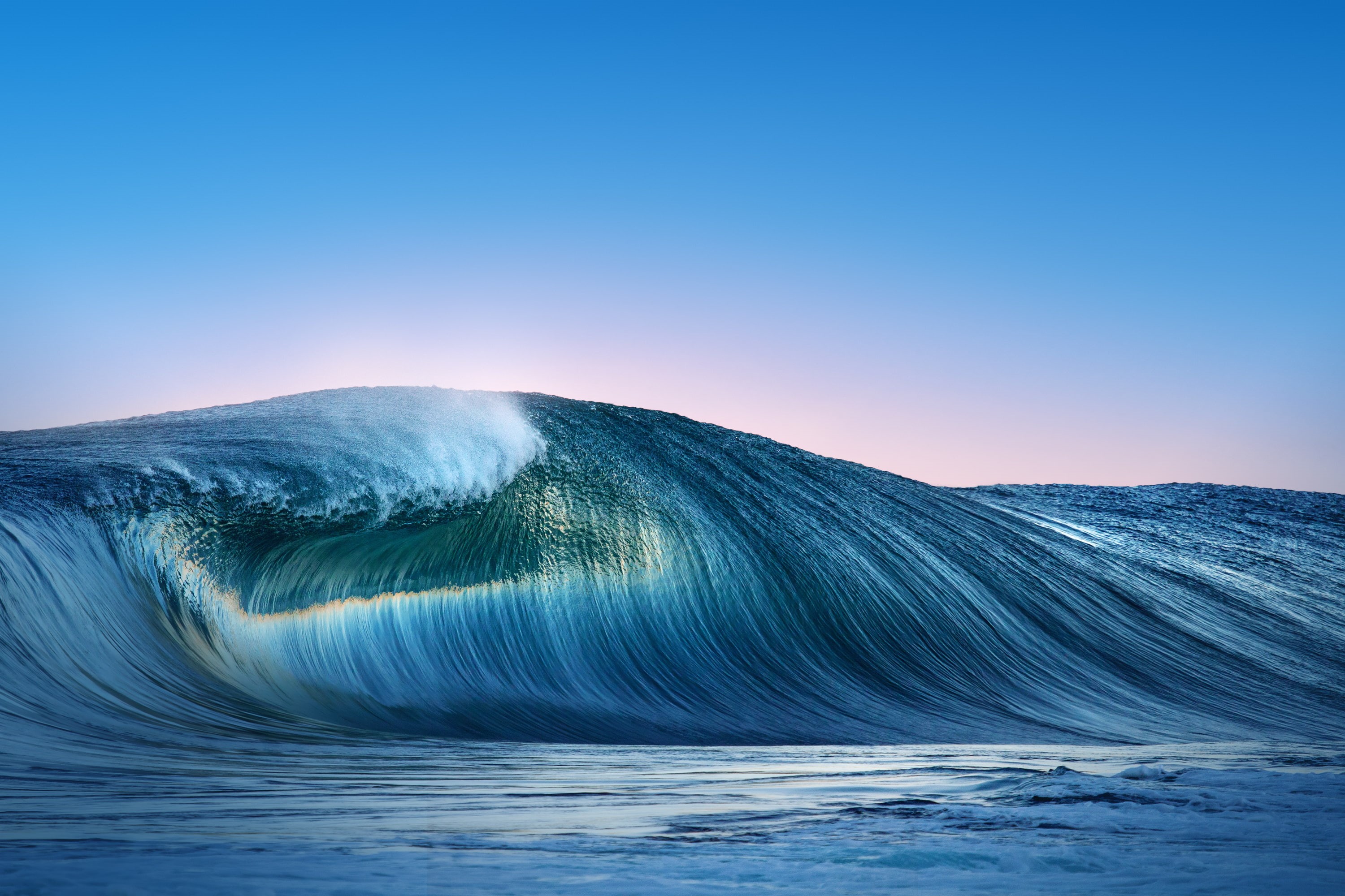 Stock, Huawei MateBook X, Sunrise, HD, Ocean waves, Seascape, 2K, HD Wallpaper