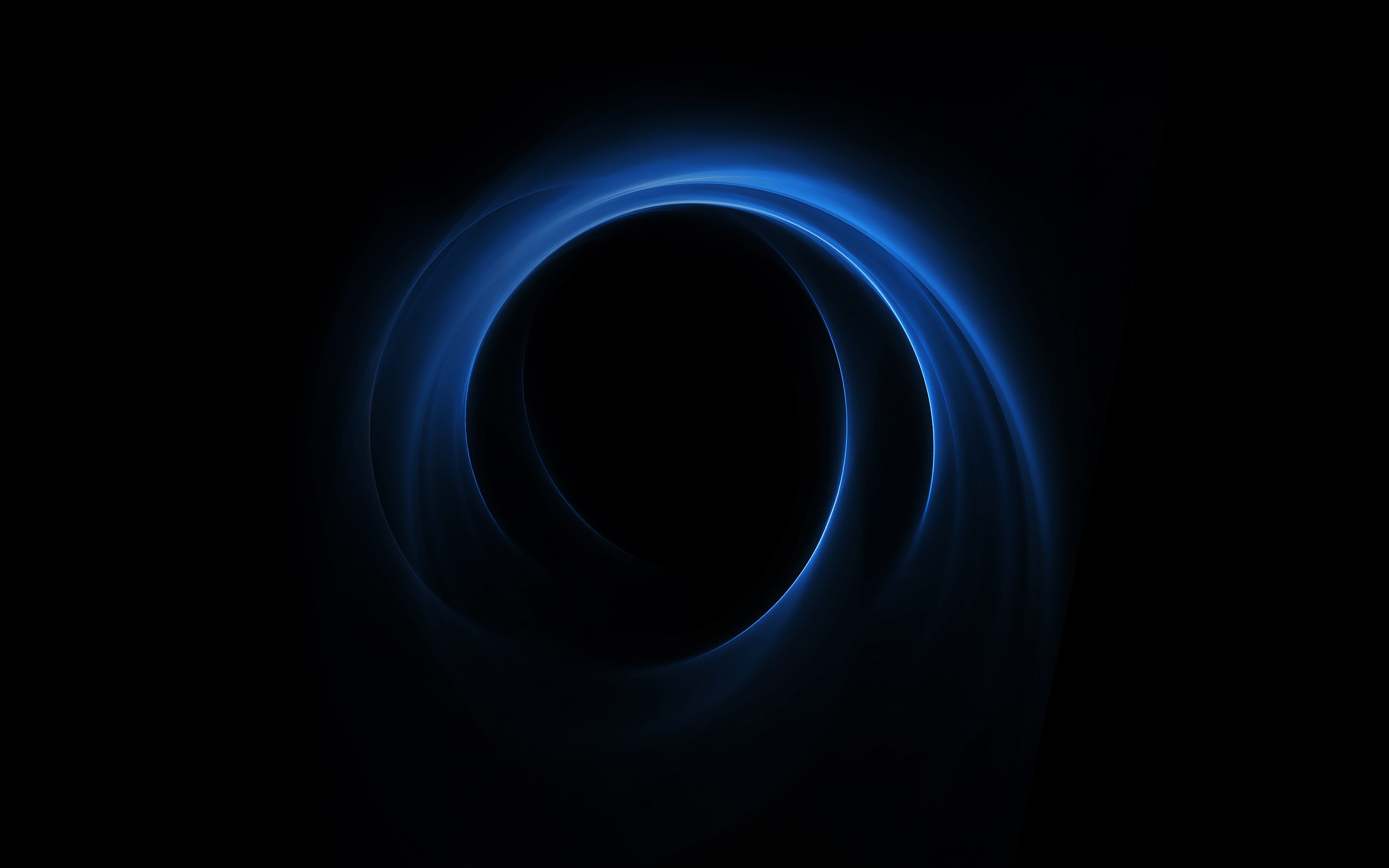 v, black color, 2K, star - space, night, space, Blue, circle, shape, nature, black background, no people, astronomy, technology, Huawei, abstract, Spiral, HD Wallpaper