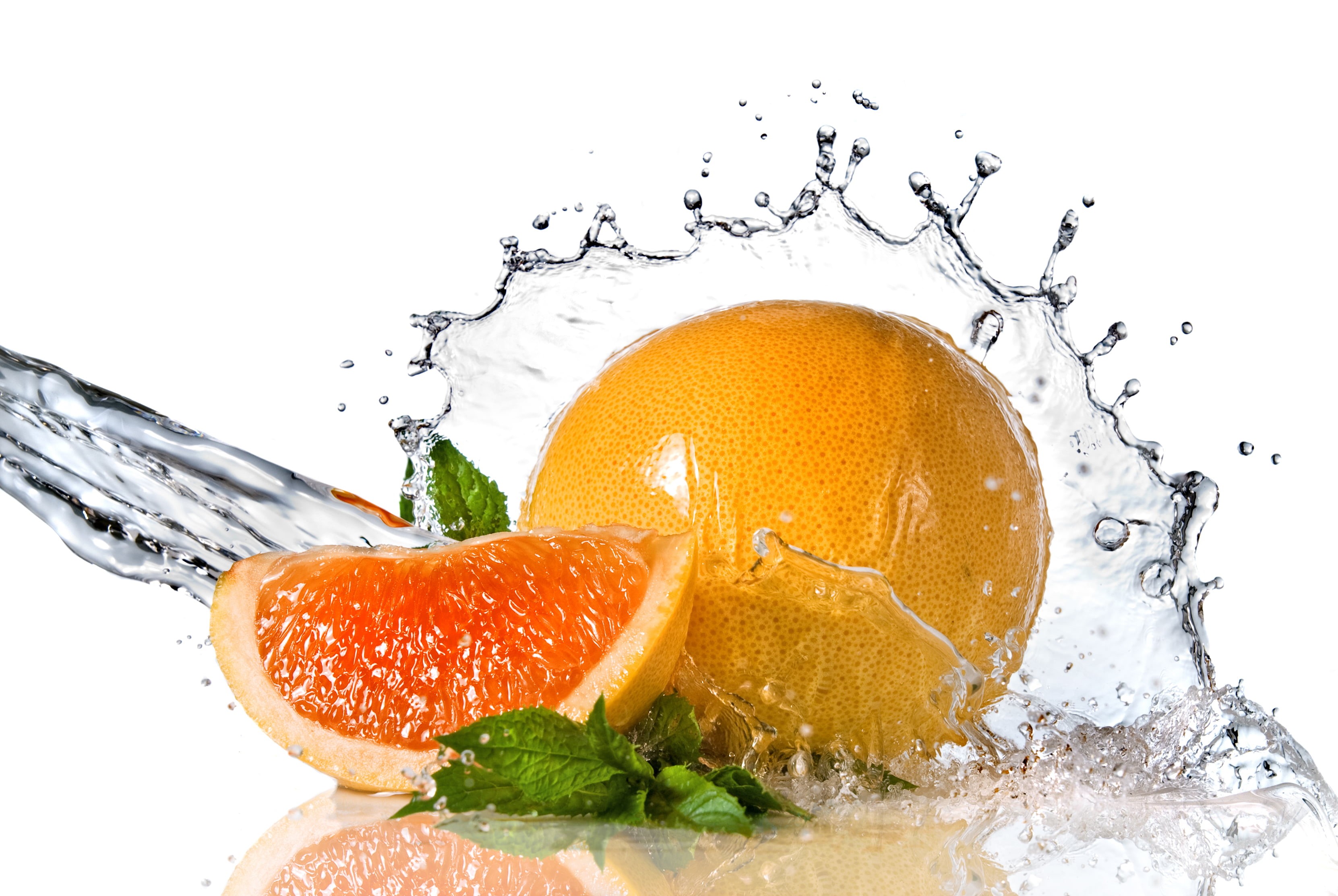 fruit, drinking Water, healthy Lifestyle, green Color, still life, drop, splashing, isolated, freshness, orange - Fruit, drink, wave, citrus Fruit, squirt, HD Wallpaper