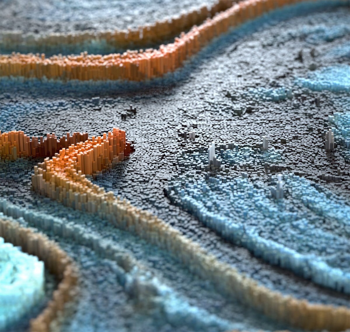 beach, water, digital art, Lee Griggs, food and drink, in a row, backgrounds, winter, outdoors, sand, abstract, rug, nature, selective focus, food, 480P, HD Wallpaper