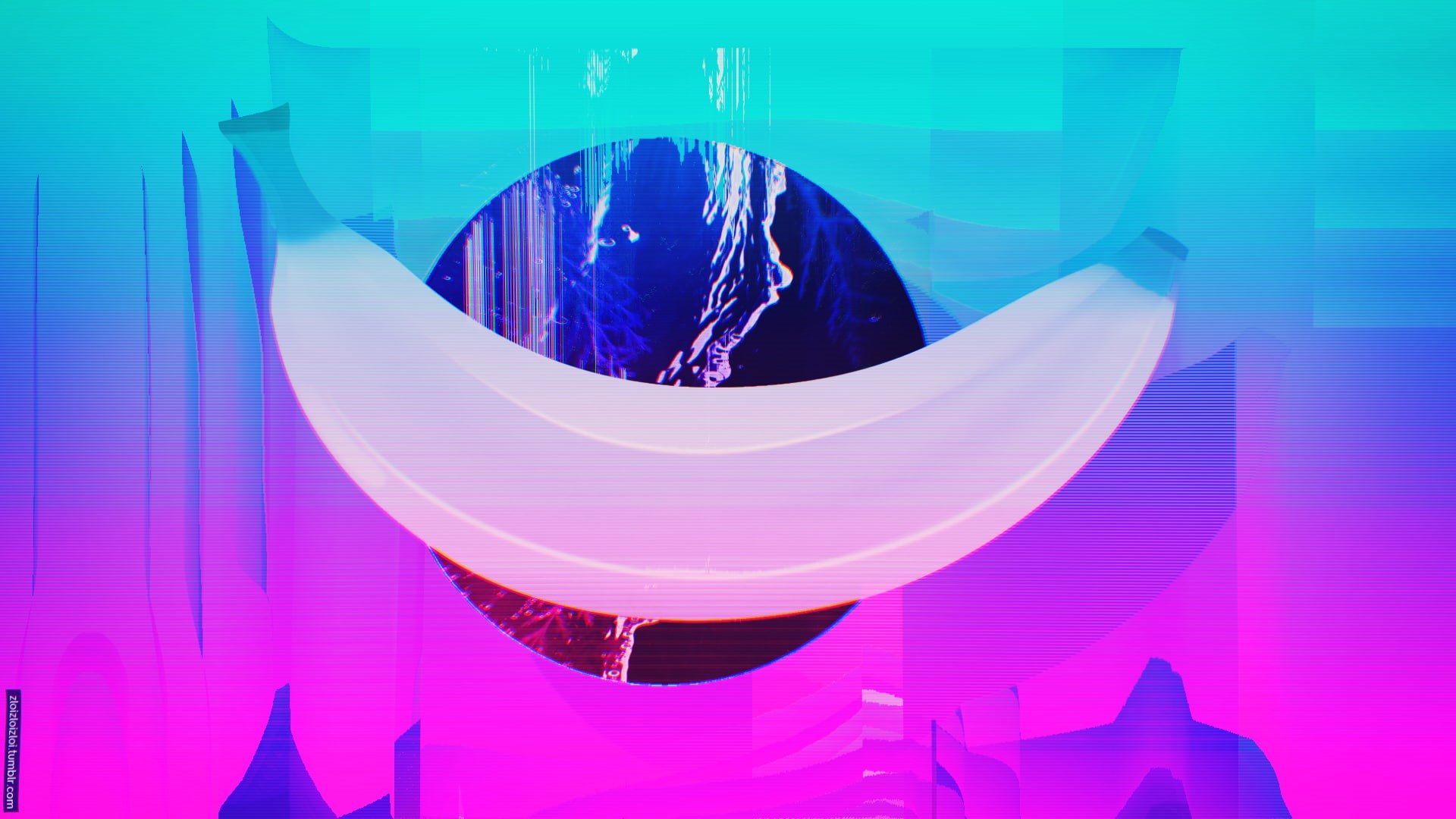 Webpunk, abstract, vaporwave, LSD, 1080P, glitch Art, HD Wallpaper