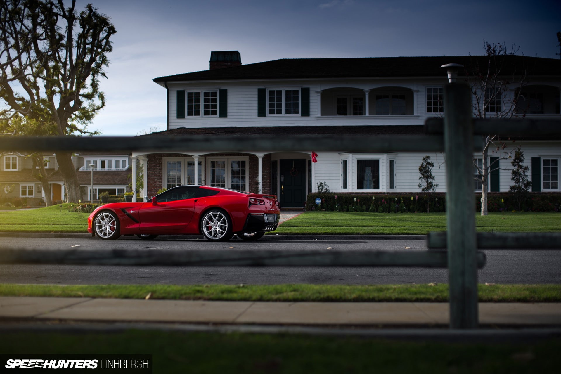 chevrolet, house, hd, stingray, 1080P, cars, c, corvette, c7, HD Wallpaper