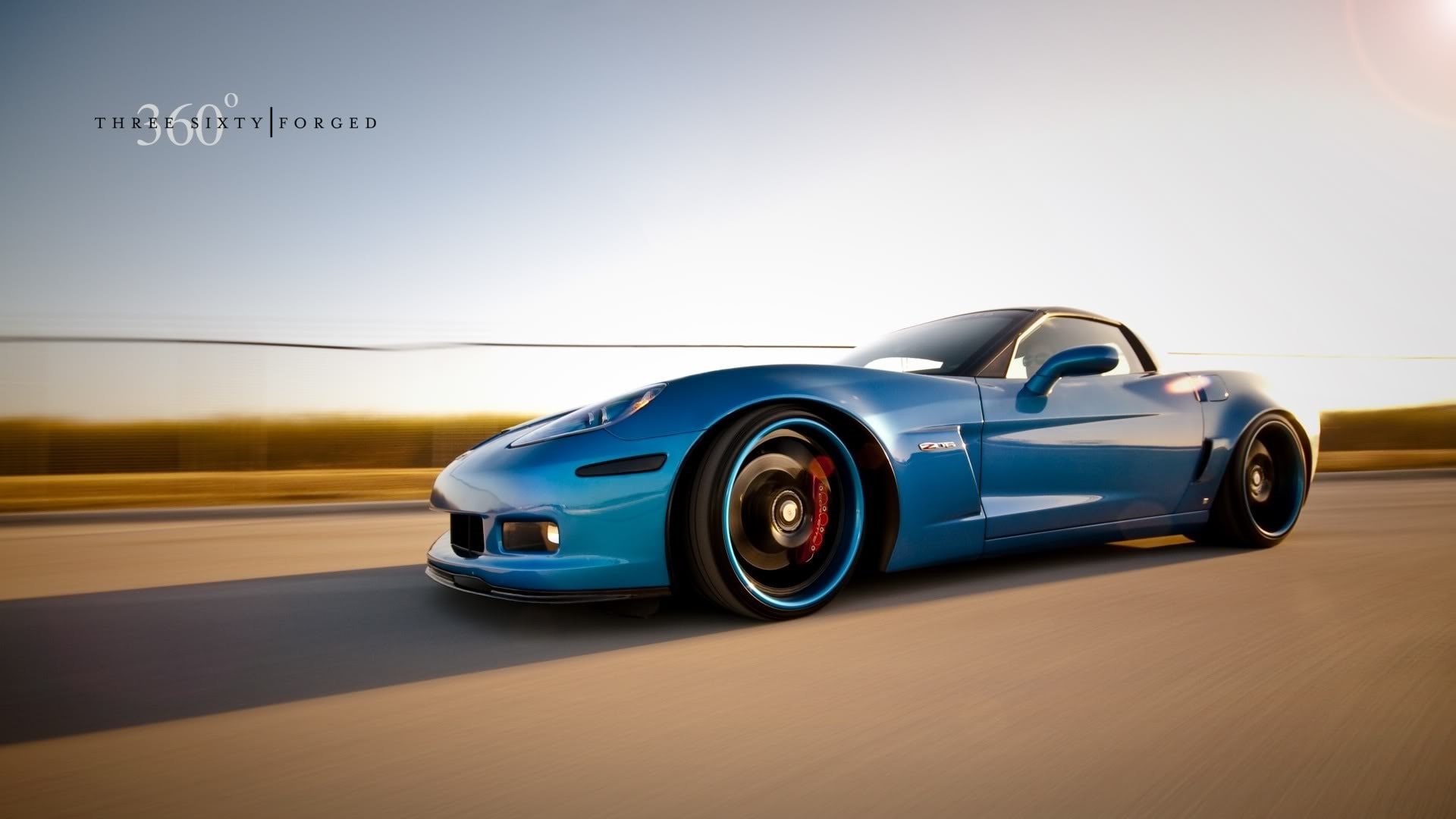 transportation, mode of transportation, chrome, car, sports car, speed, blue cars, Chevrolet Corvette, Chevrolet Corvette C6, modern, architecture, road, HD Wallpaper