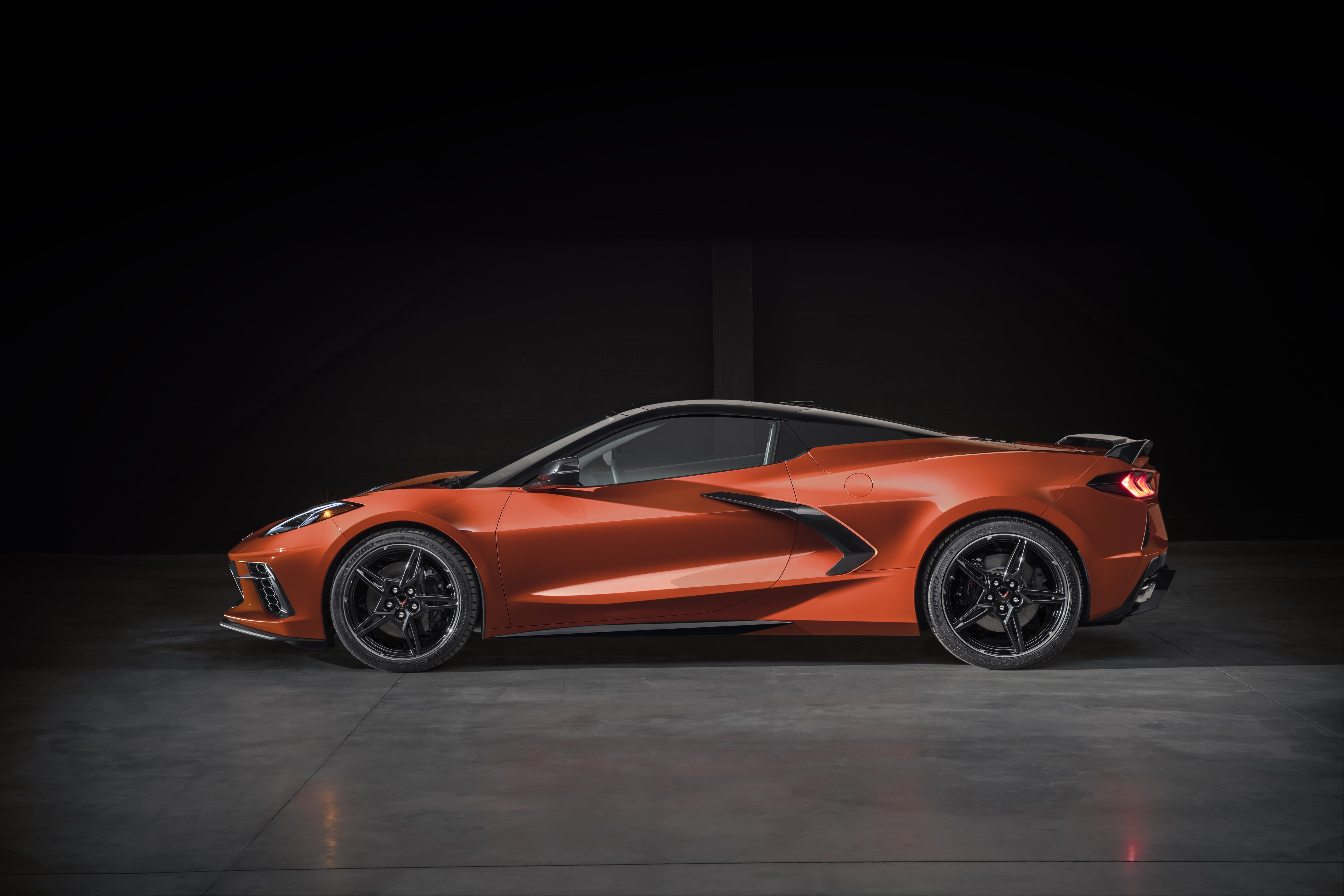 Car, 5K, Chevrolet Corvette (C8), Orange Car, Supercar, Sport Car, Chevrolet Corvette, Chevrolet, Vehicle, HD Wallpaper