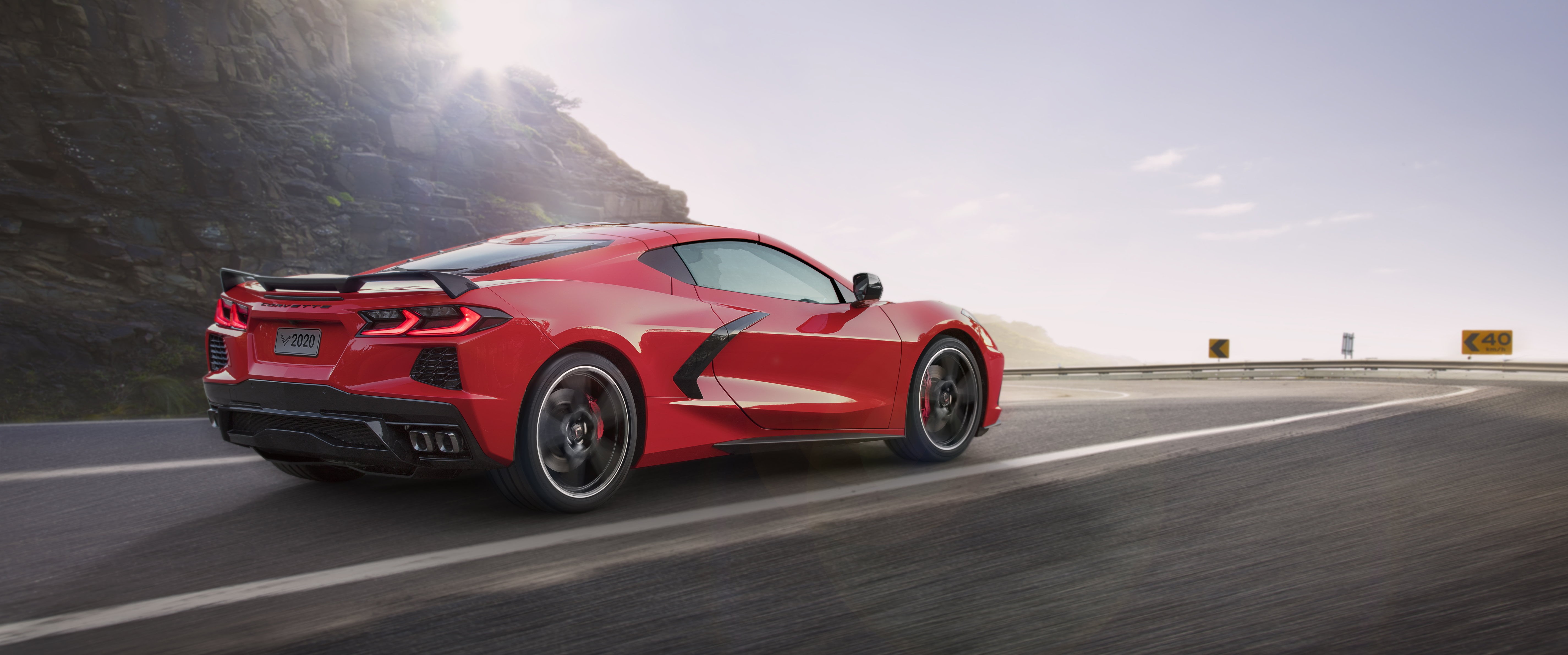 Red Car, Sport Car, 5K, Chevrolet Corvette (C8), Car, Chevrolet, Chevrolet Corvette, Supercar, Vehicle, HD Wallpaper