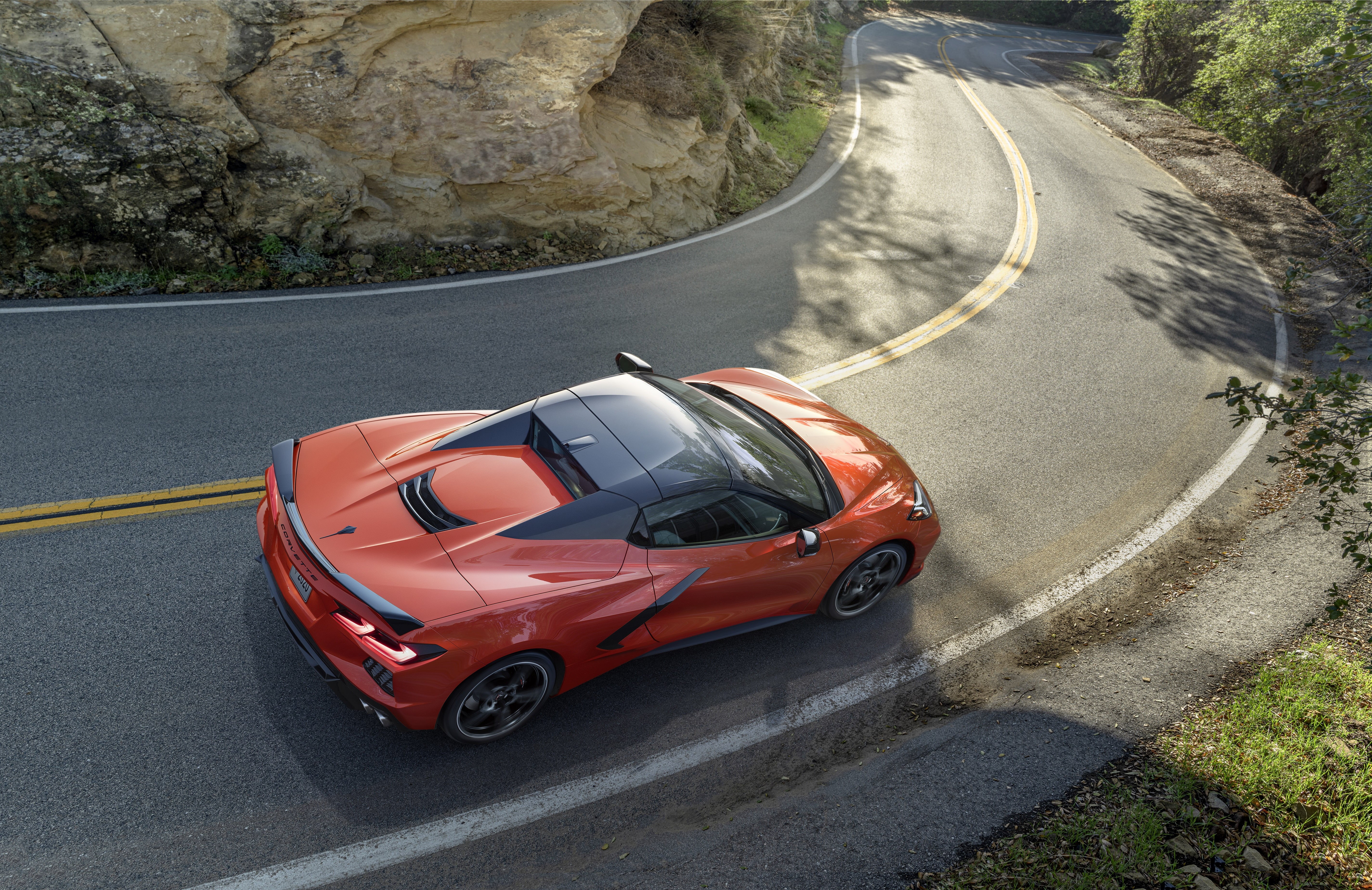 Chevrolet, Supercar, Chevrolet Corvette (C8), Vehicle, Orange Car, Car, Sport Car, 5K, Chevrolet Corvette, HD Wallpaper