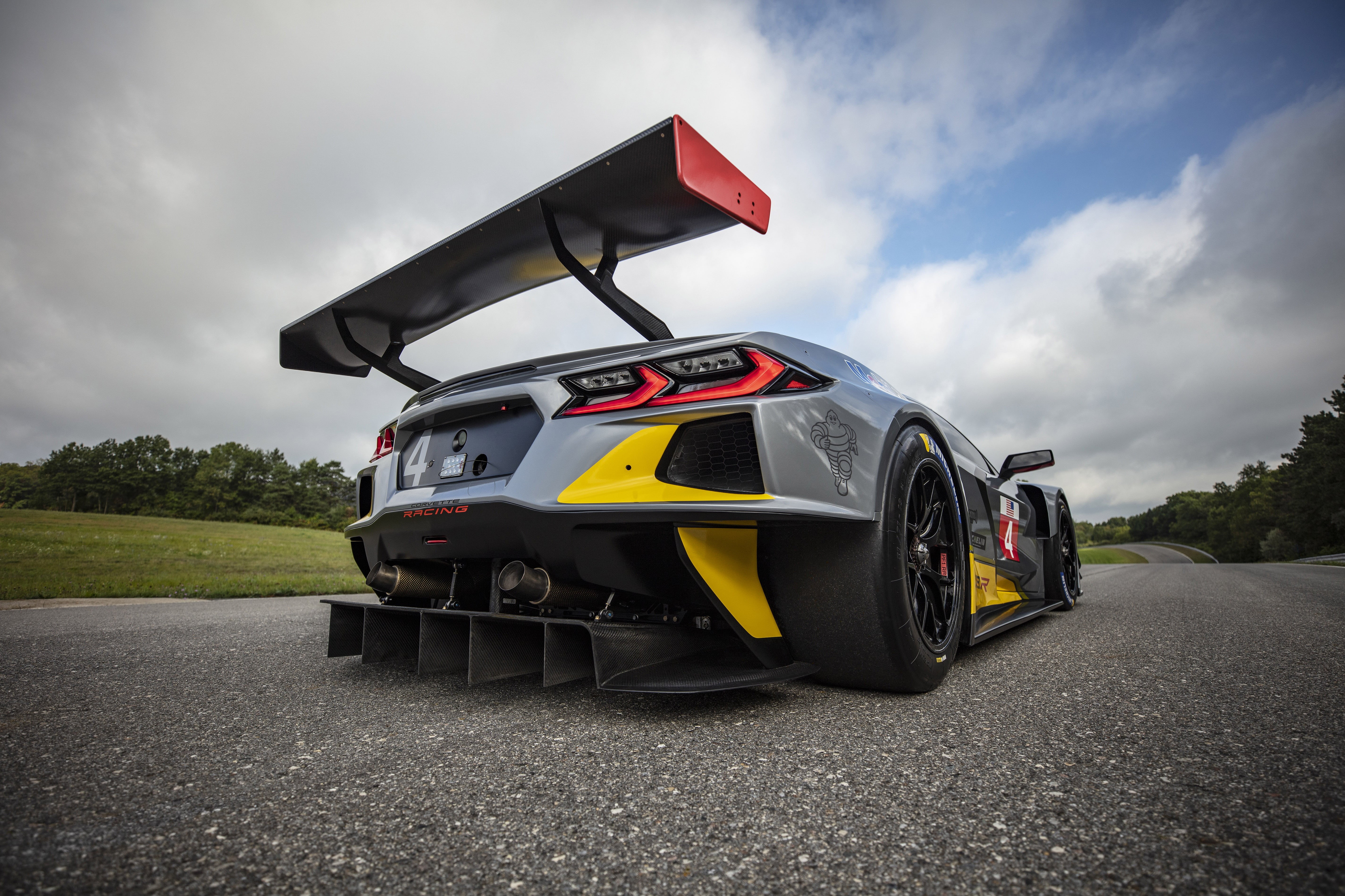 Wing, Track, C8.R, Race car, Chevrolet C8.R, Slicks, Corvette, Chevrolet, 5K, 2020, Sports car, Racing car, HD Wallpaper