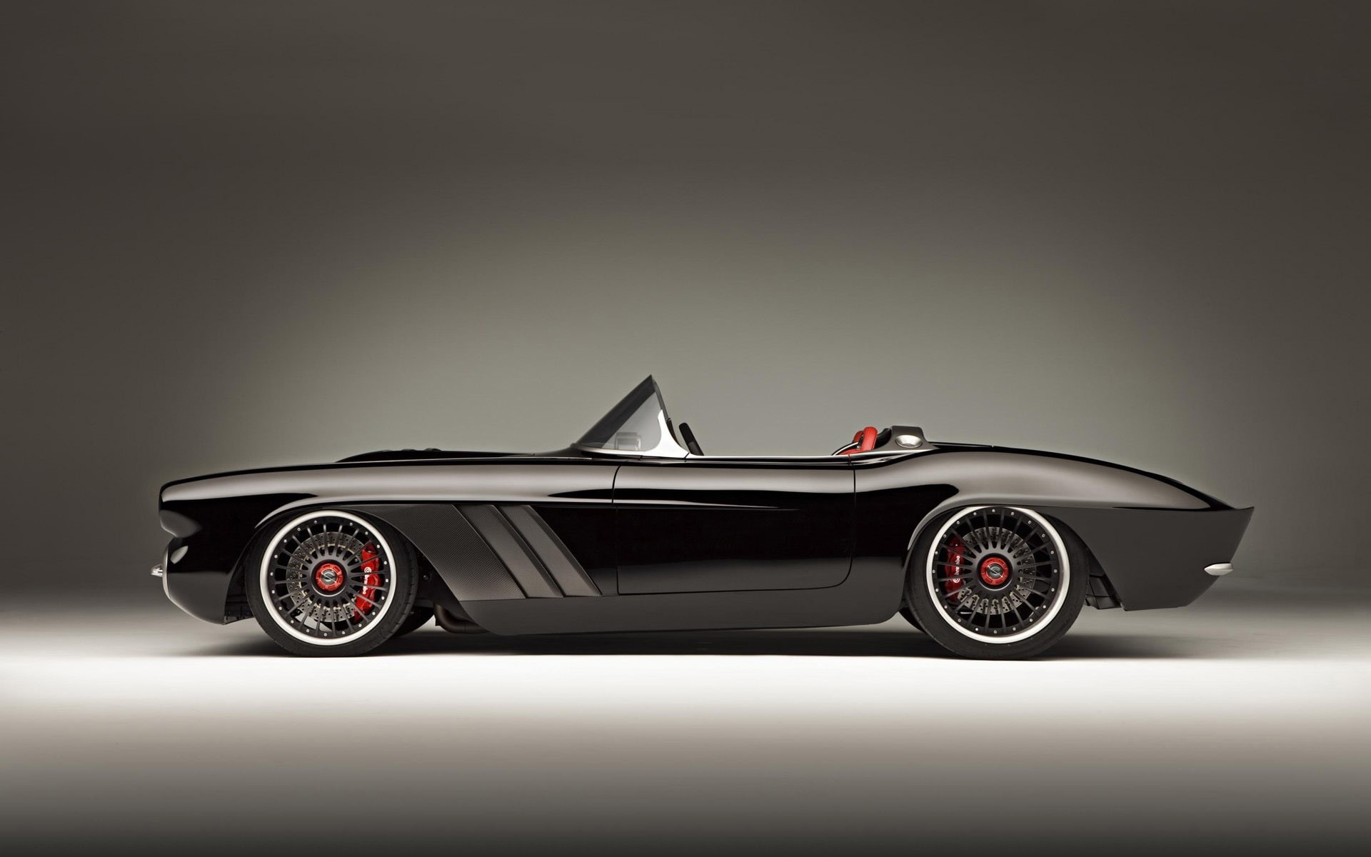 1080P, c, side, convertible, Corvette C1, corvette, brown, rs, chevrolet, HD Wallpaper