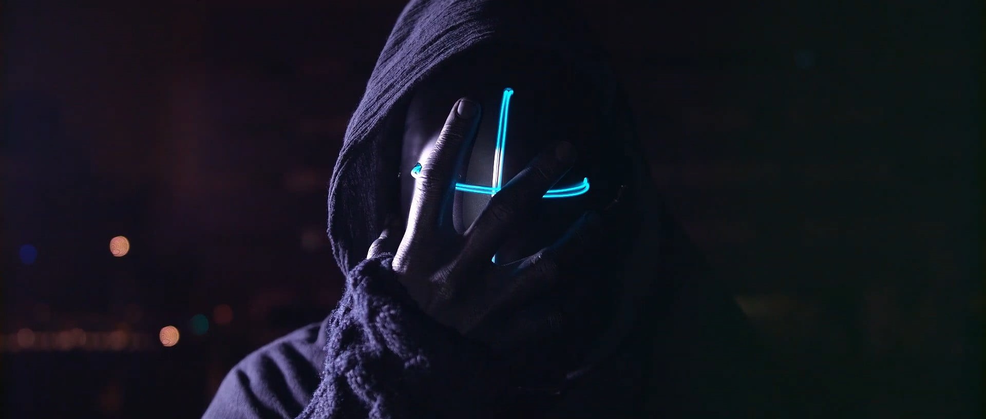 neon, mask, 1080P, HD Wallpaper
