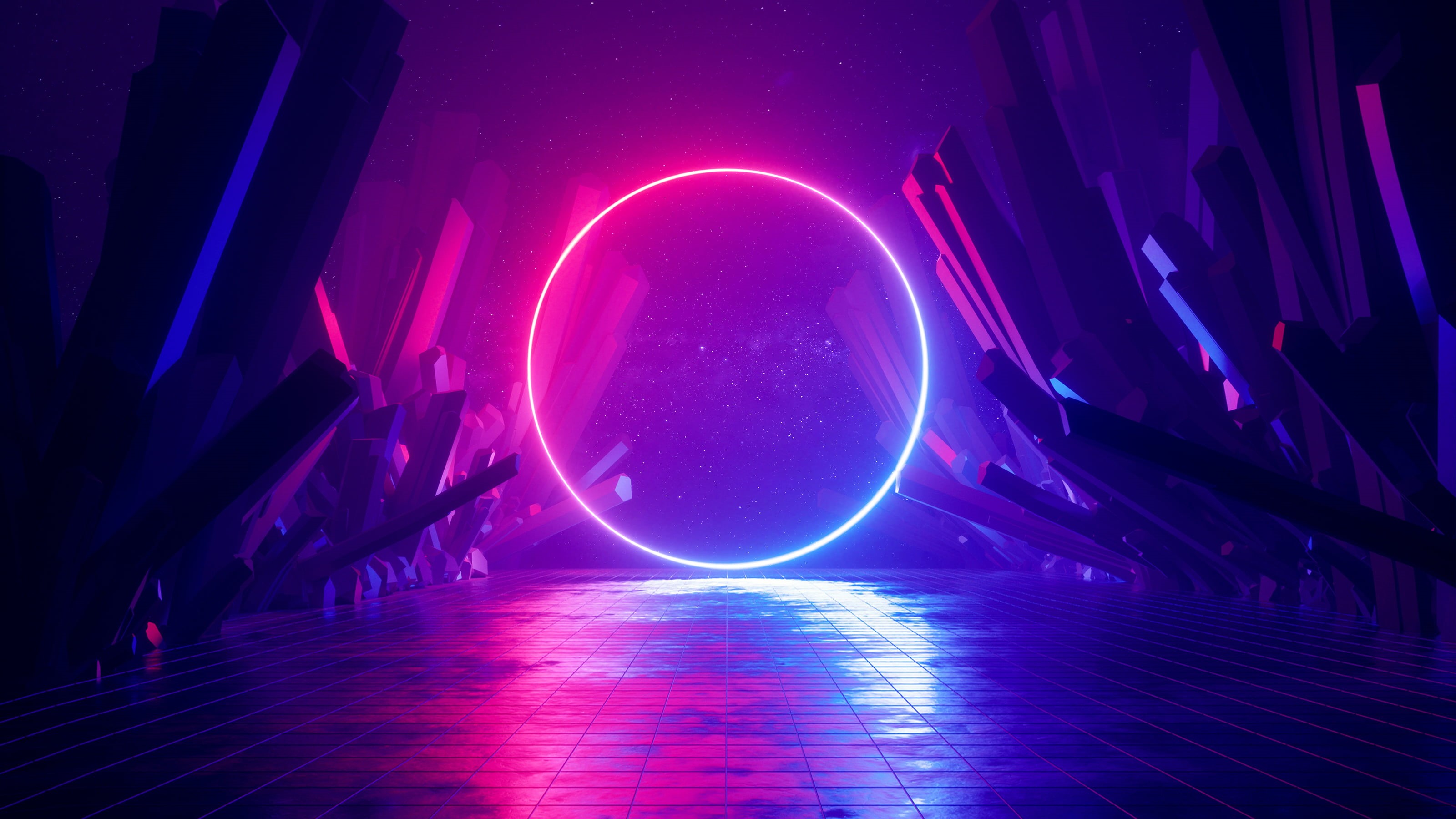 Neon, Artistic, 2K, HD Wallpaper