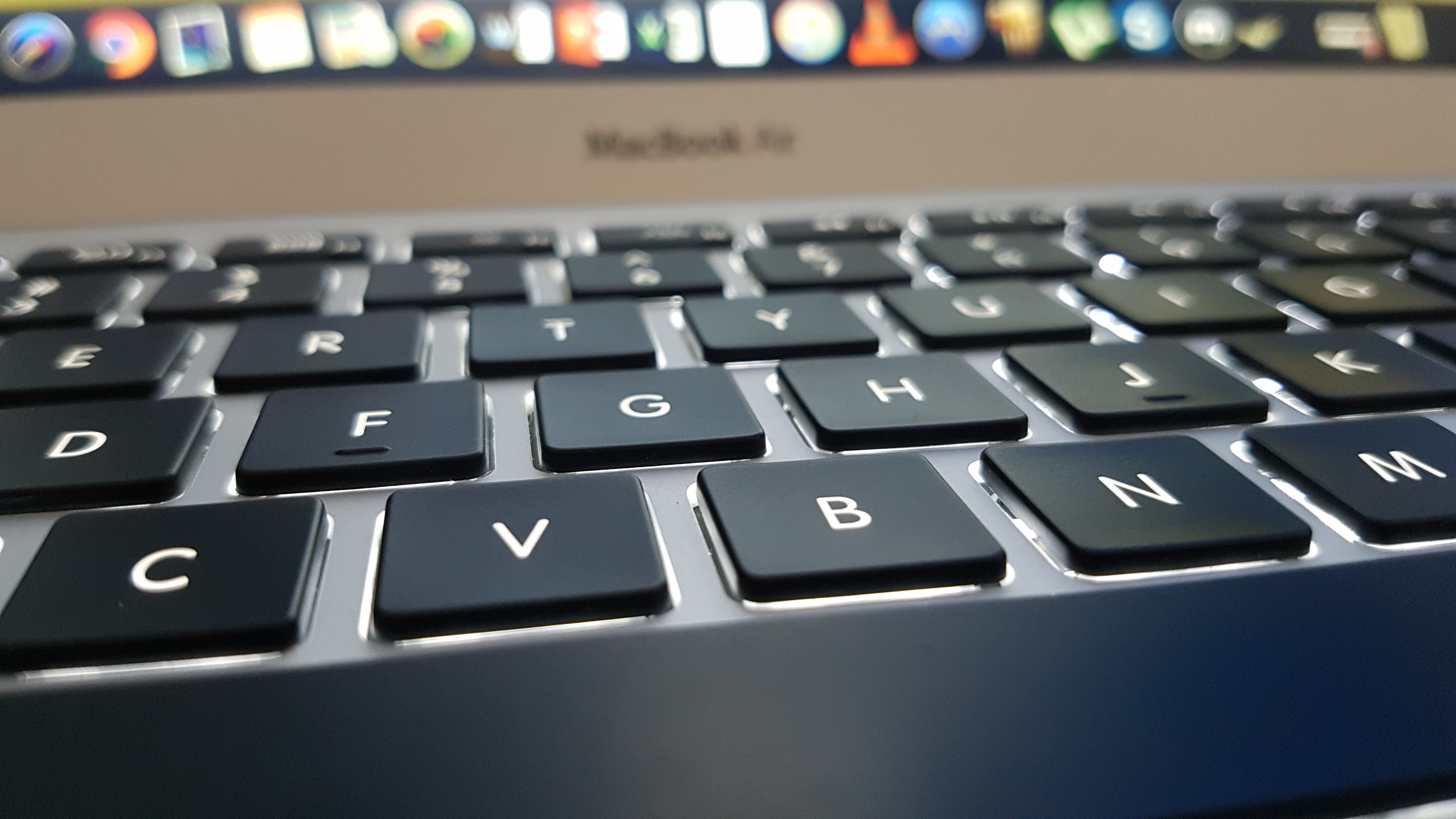 communication, air, office, letter, business, computer equipment, wireless technology, apple, letters, western script, bokeh, alphabet, 4K, keyboard, laptop, HD Wallpaper