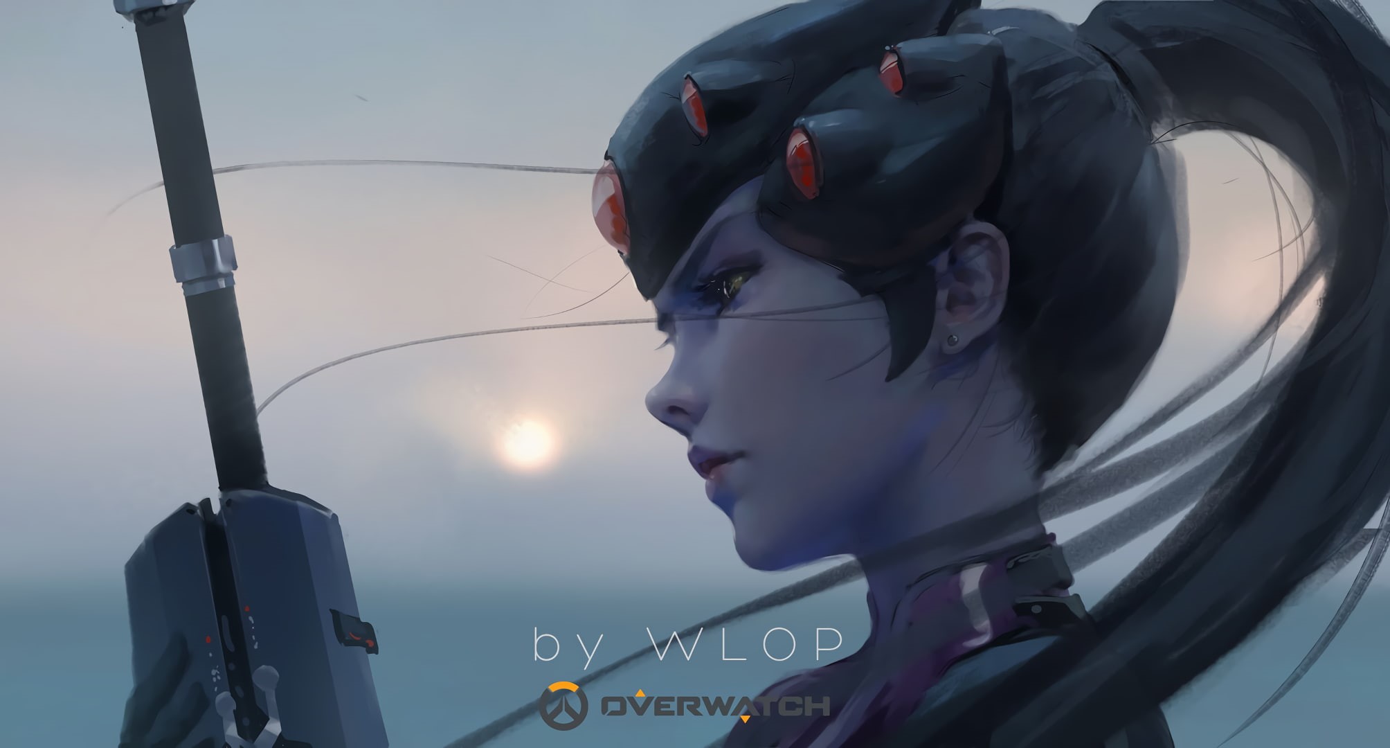 WLOP, video game characters, Widowmaker (Overwatch), 1080P, HD Wallpaper