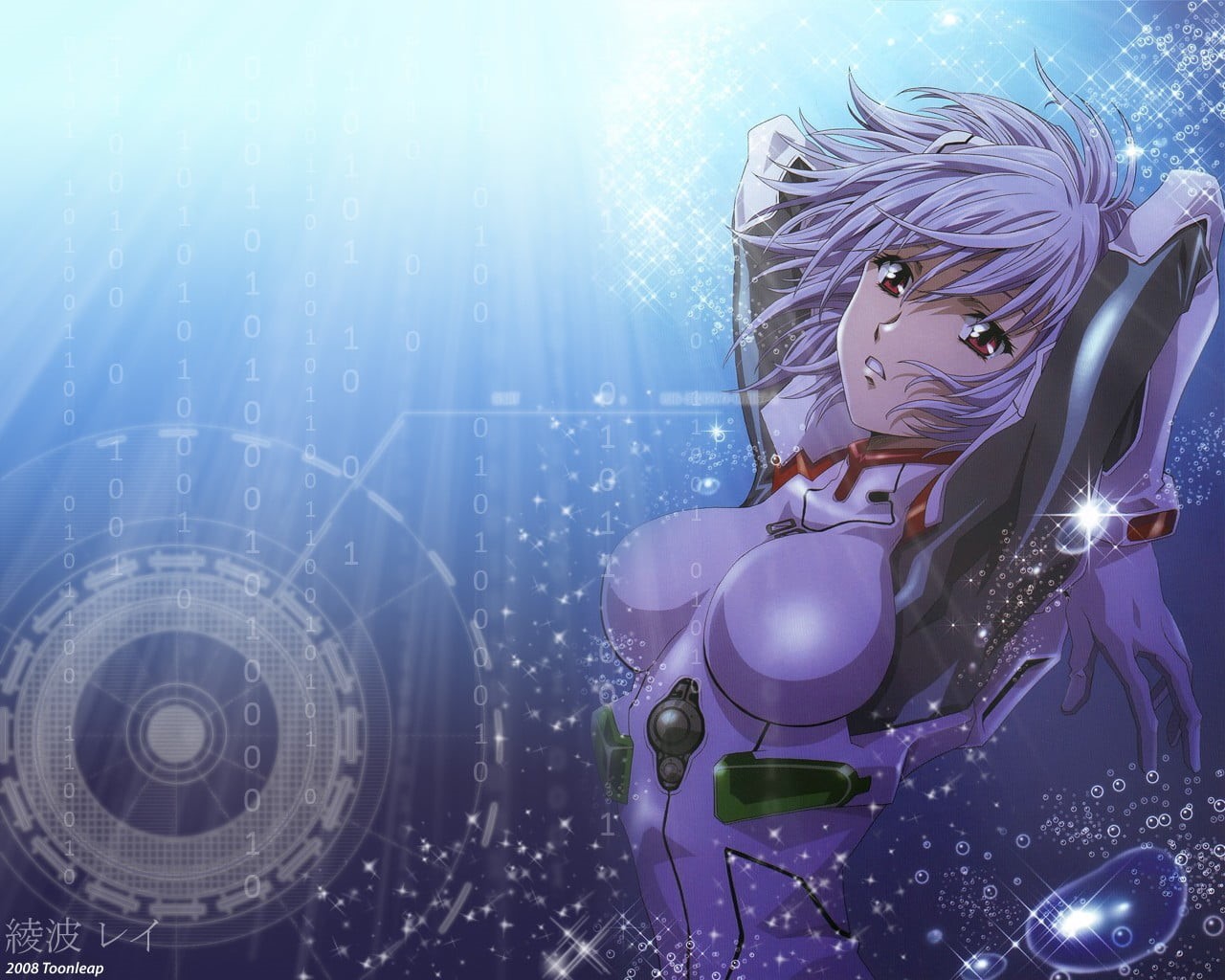 Ayanami Rei, futuristic, character, art and craft, indoors, no people, 720P, celebration, nature, purple, event, shiny, metal, female, cyborg, HD Wallpaper