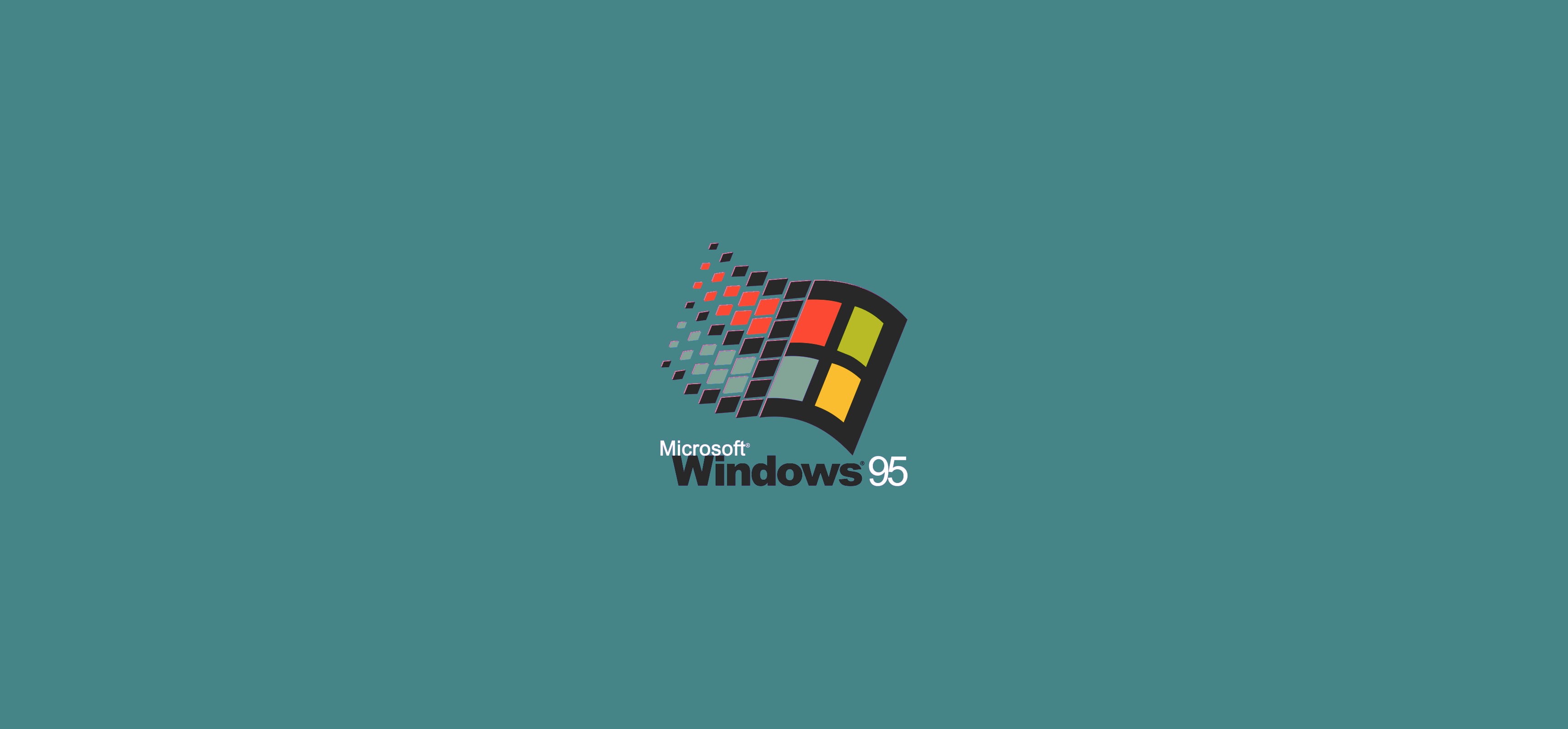 2K, logo, Windows 95, operating system, simple background, HD Wallpaper