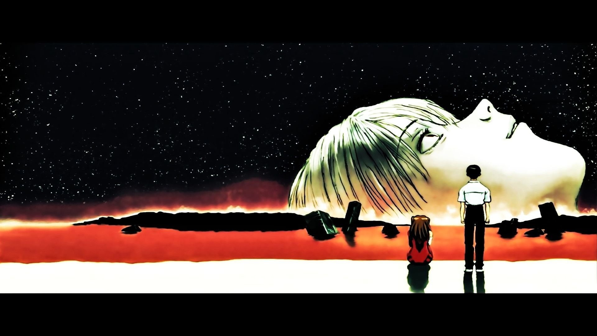 Shinji Ikari, Asuka Langley Sohryu, Evangelion, 1080P, End of Evangelion, HD Wallpaper