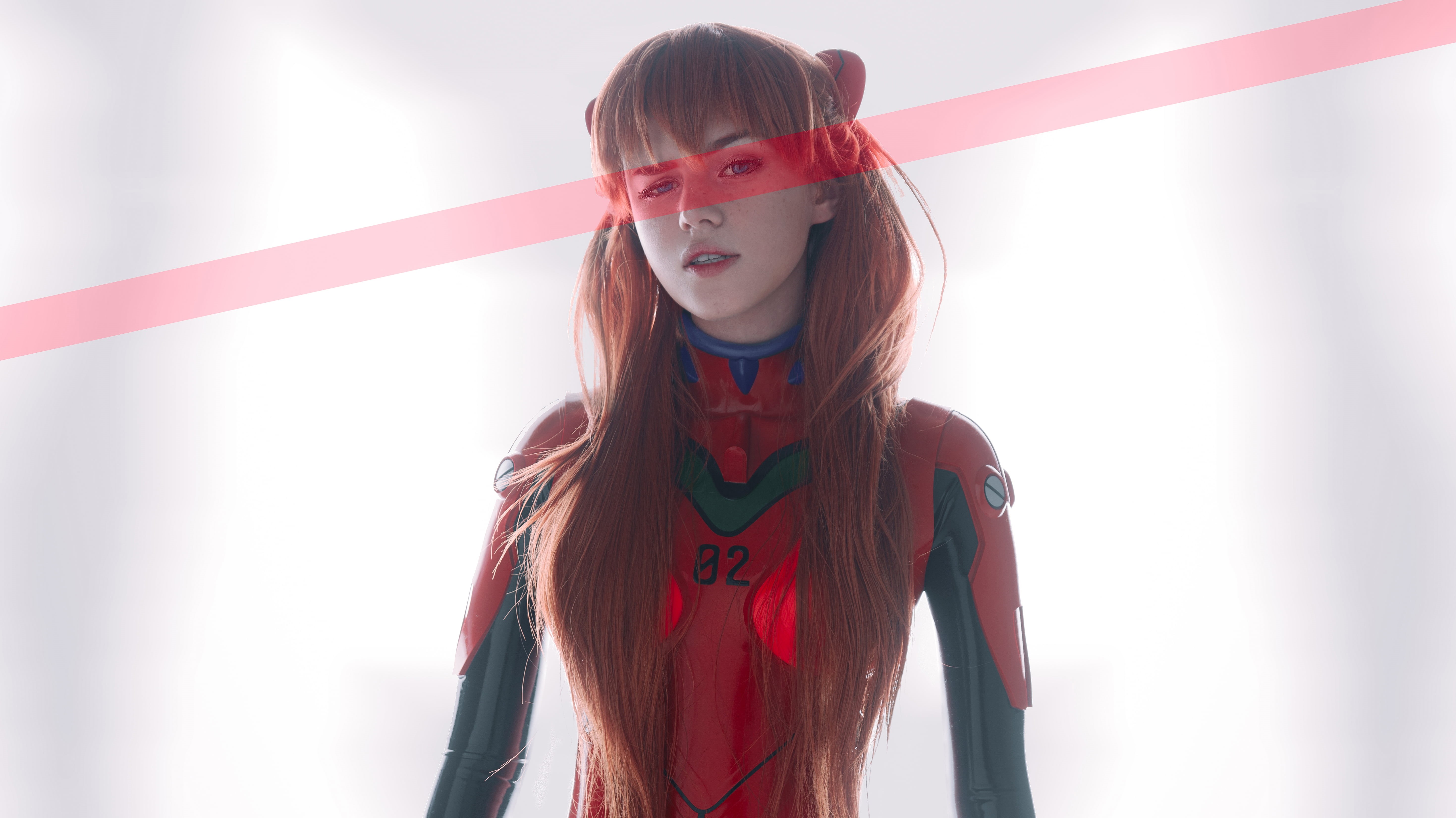 Asuka Langley Sohryu, Neon Genesis Evangelion, 5K, Women, Girl, Cosplay, Anime, Redhead, Long Hair, HD Wallpaper