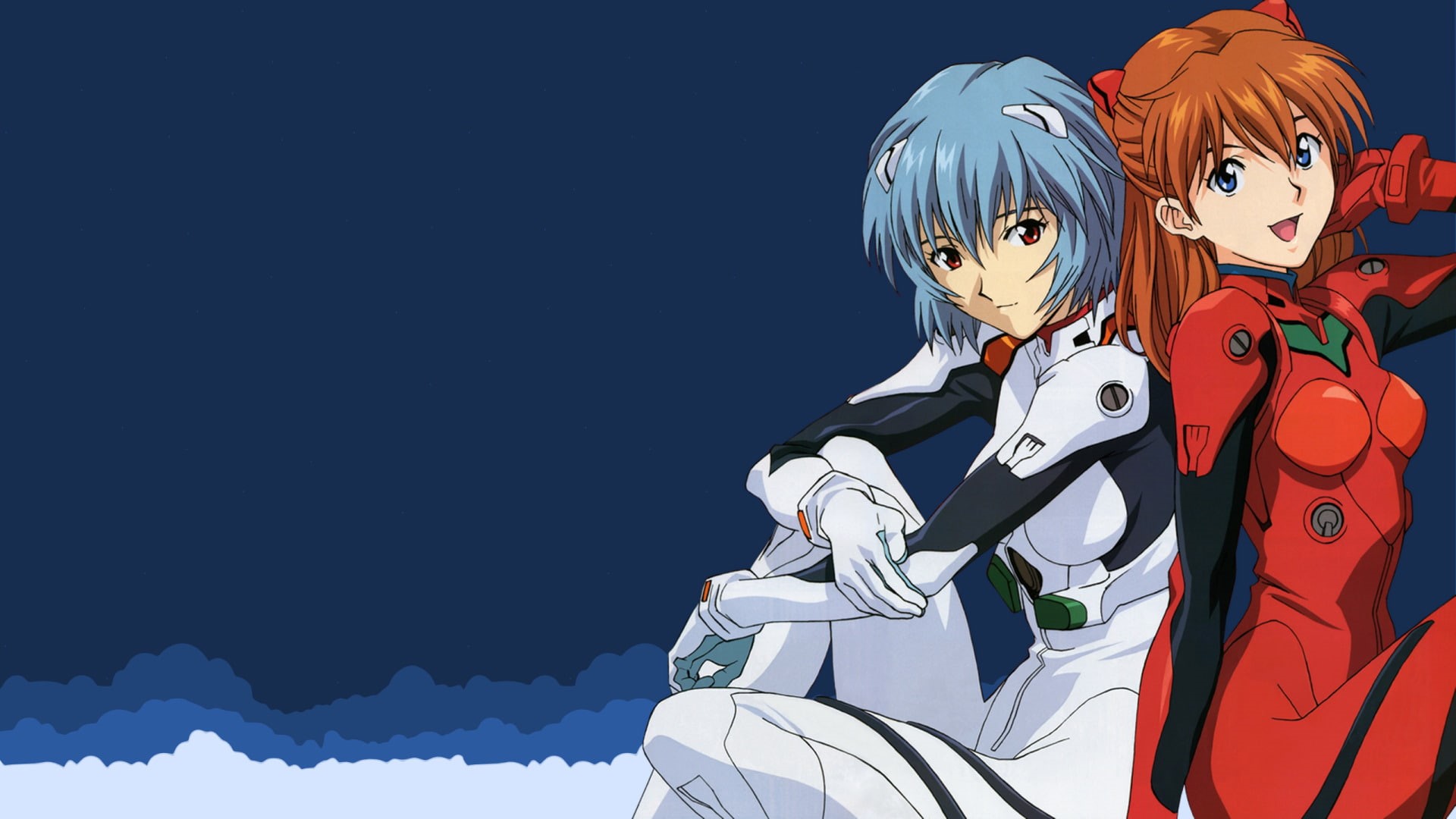 1080P, Neon Genesis Evangelion, Asuka Langley Sohryu, Rei Ayanami, Evangelion, HD Wallpaper