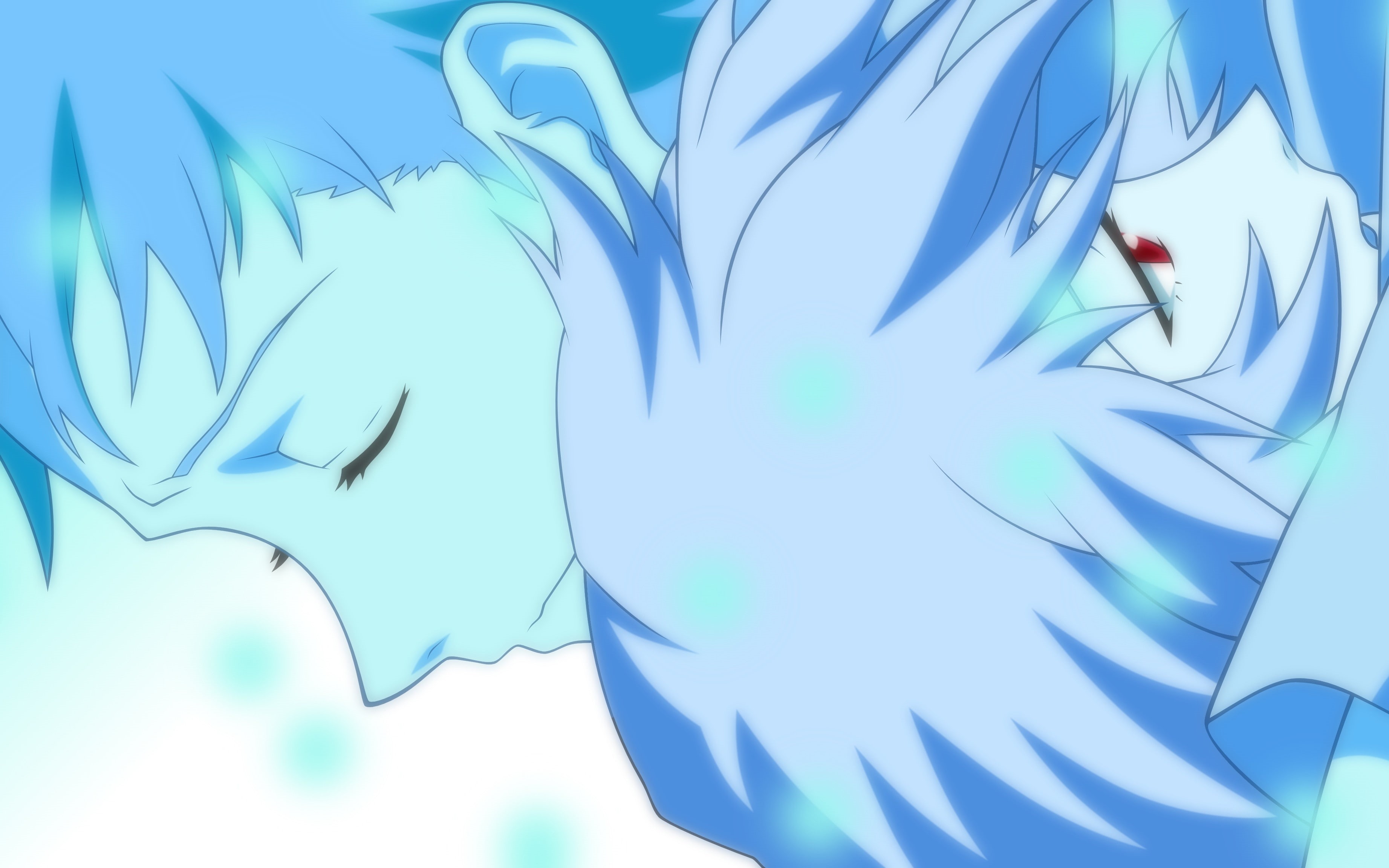 red eyes, Ayanami Rei, Neon Genesis Evangelion, 2K, Ikari Shinji, HD Wallpaper