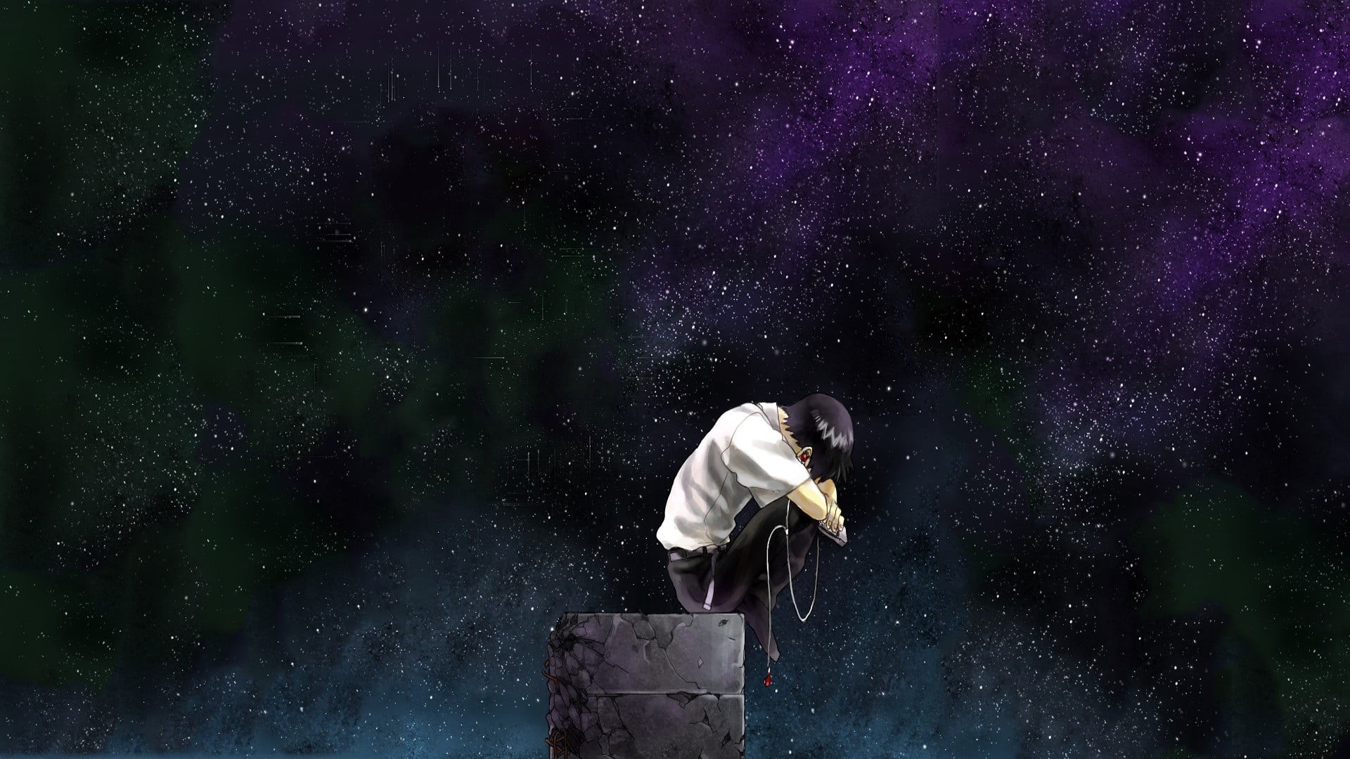 star - space, land, stars, one Person, character, scenics - nature, cold temperature, clothing, sky, plant, working, tree, night, alone, men, winter, action, HD Wallpaper