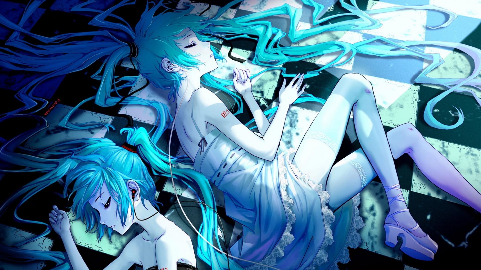 Song Illustration, 1080P, Anime, Last Night Good Night, Hatsune Miku, Vocaloid, HD Wallpaper