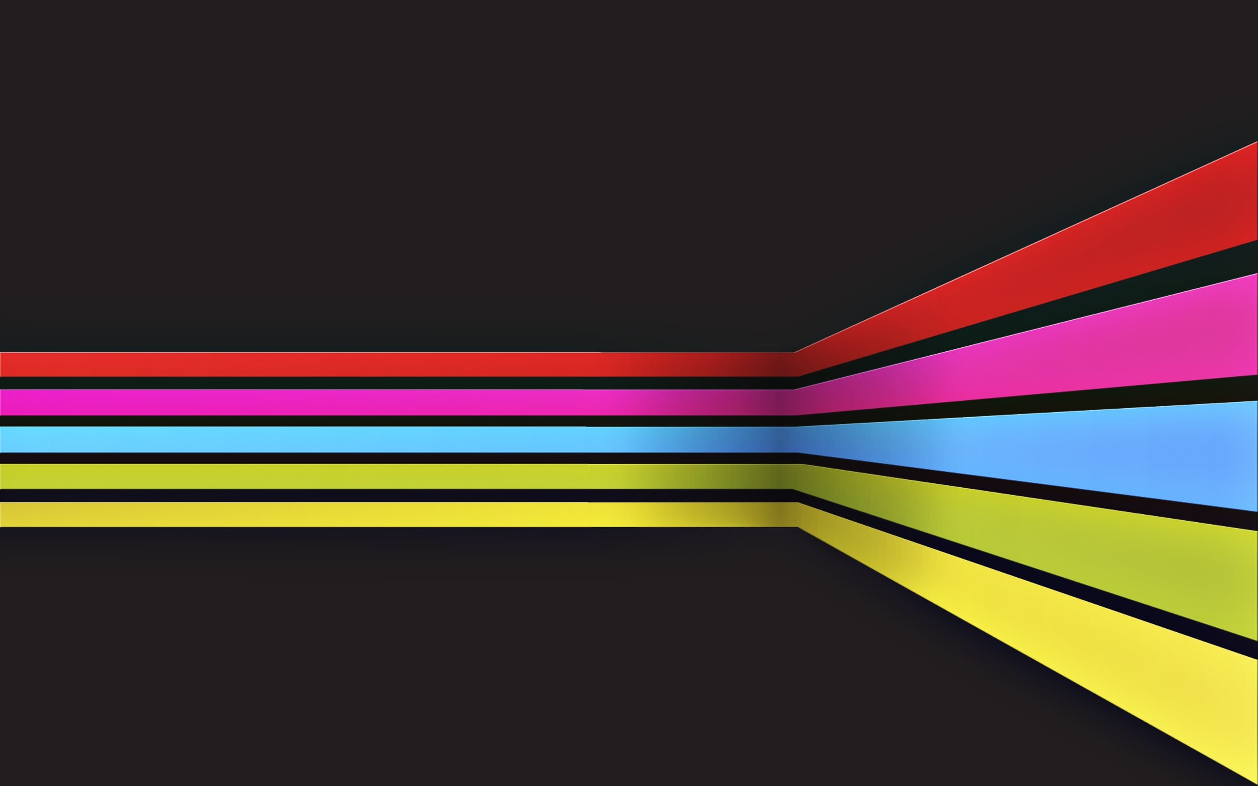 style, geometric Shape, vibrant Color, architecture, fluorescent light, rainbow, shape, colors, 2K, black background, blue, glowing, design, black color, HD Wallpaper