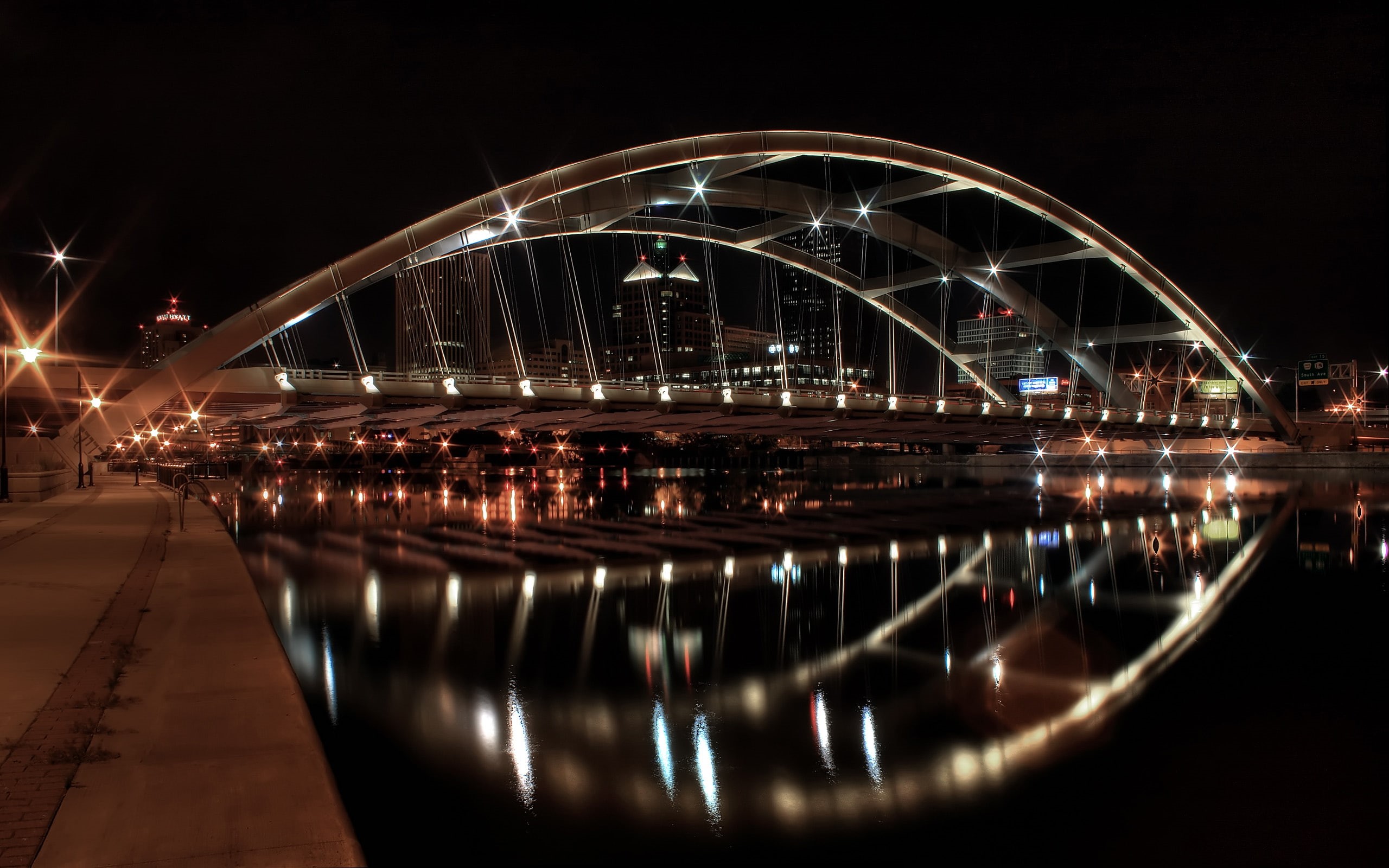 2K, world, travel, travel and world, hd, night, bridge, late, HD Wallpaper