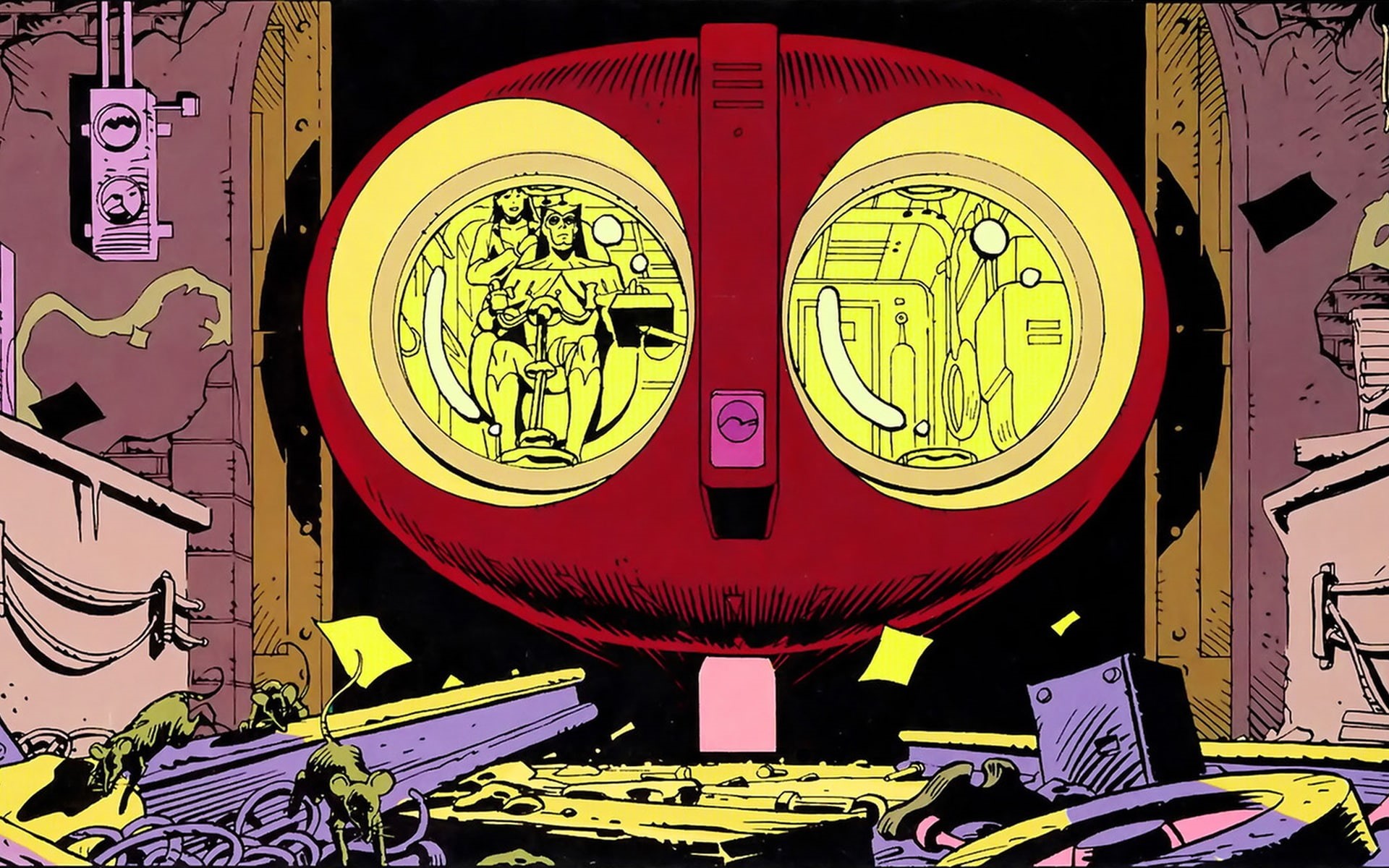 hd, owl, cartoon/comic, watchmen, night, 1080P, HD Wallpaper