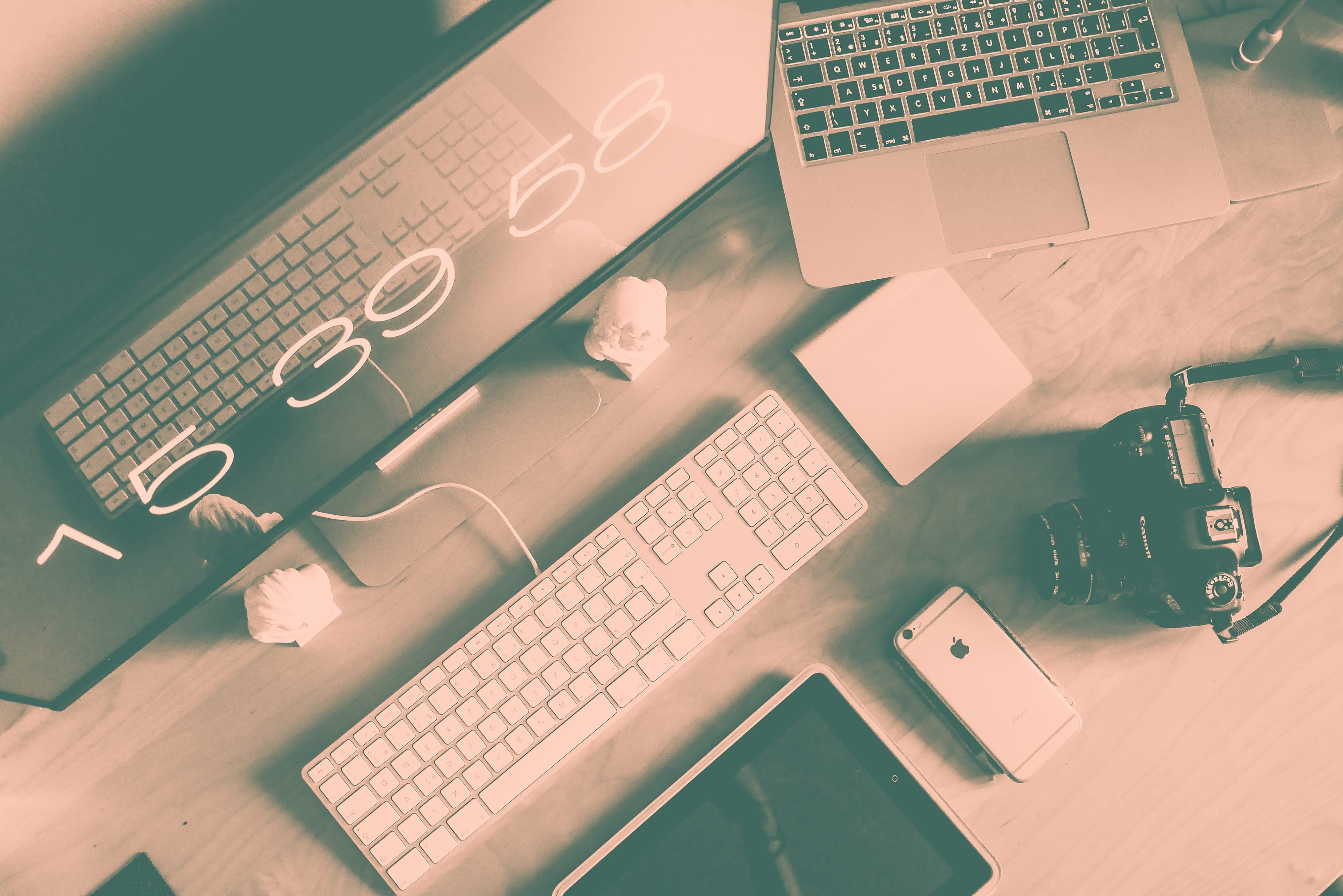 4K, computer mouse, office, Workspace, indoors, keyboard, wireless technology, laptop, notebook, lancing, desk, minimalist, webdesigner, mobile, iphone, HD Wallpaper