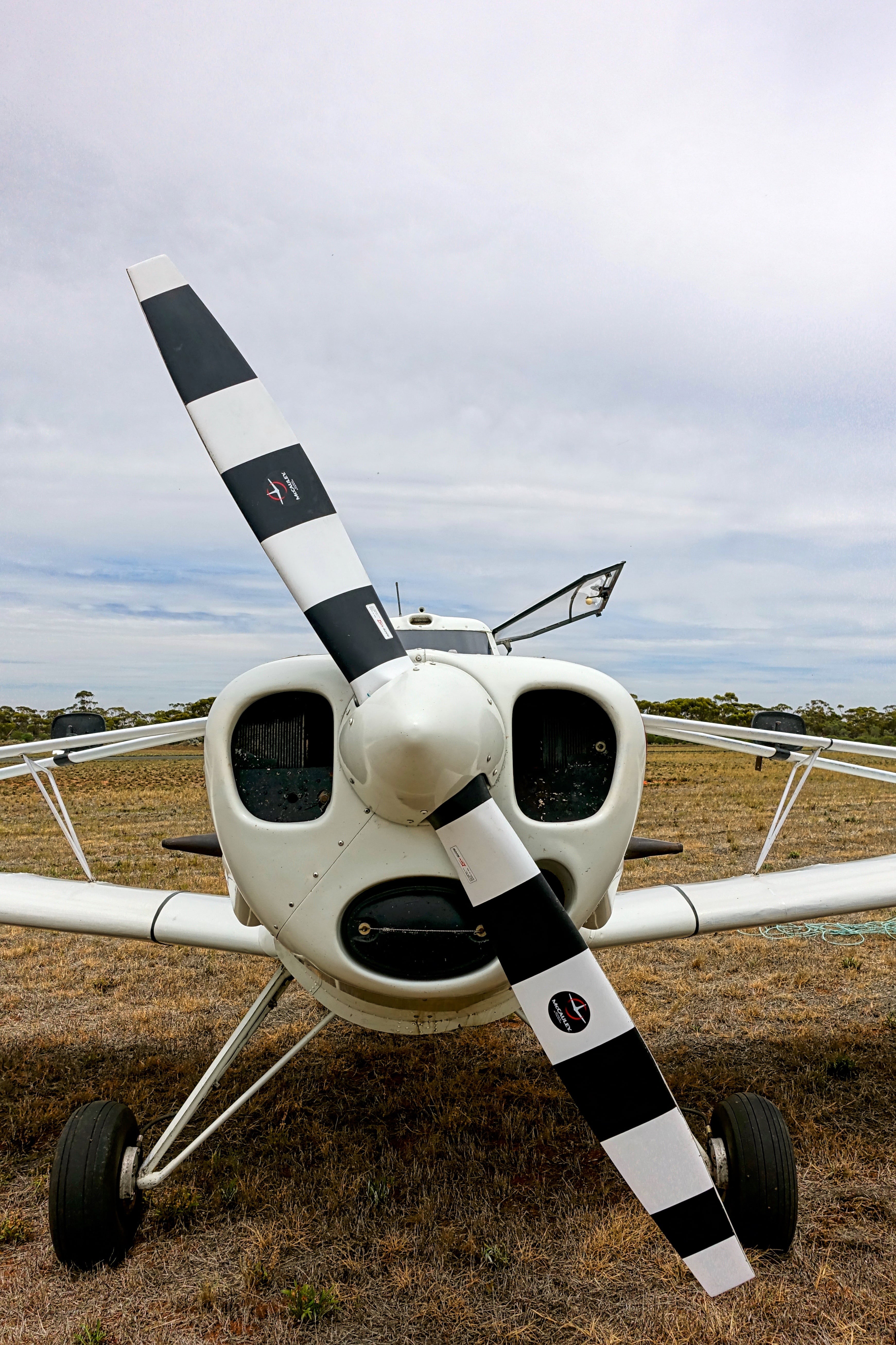 sleek, propeller, 5K, field, nature, airplane, metal, army, airport, aviation, mode of transportation, no people, aero, outdoors, cloud - sky, air Vehicle, Phone HD Wallpaper