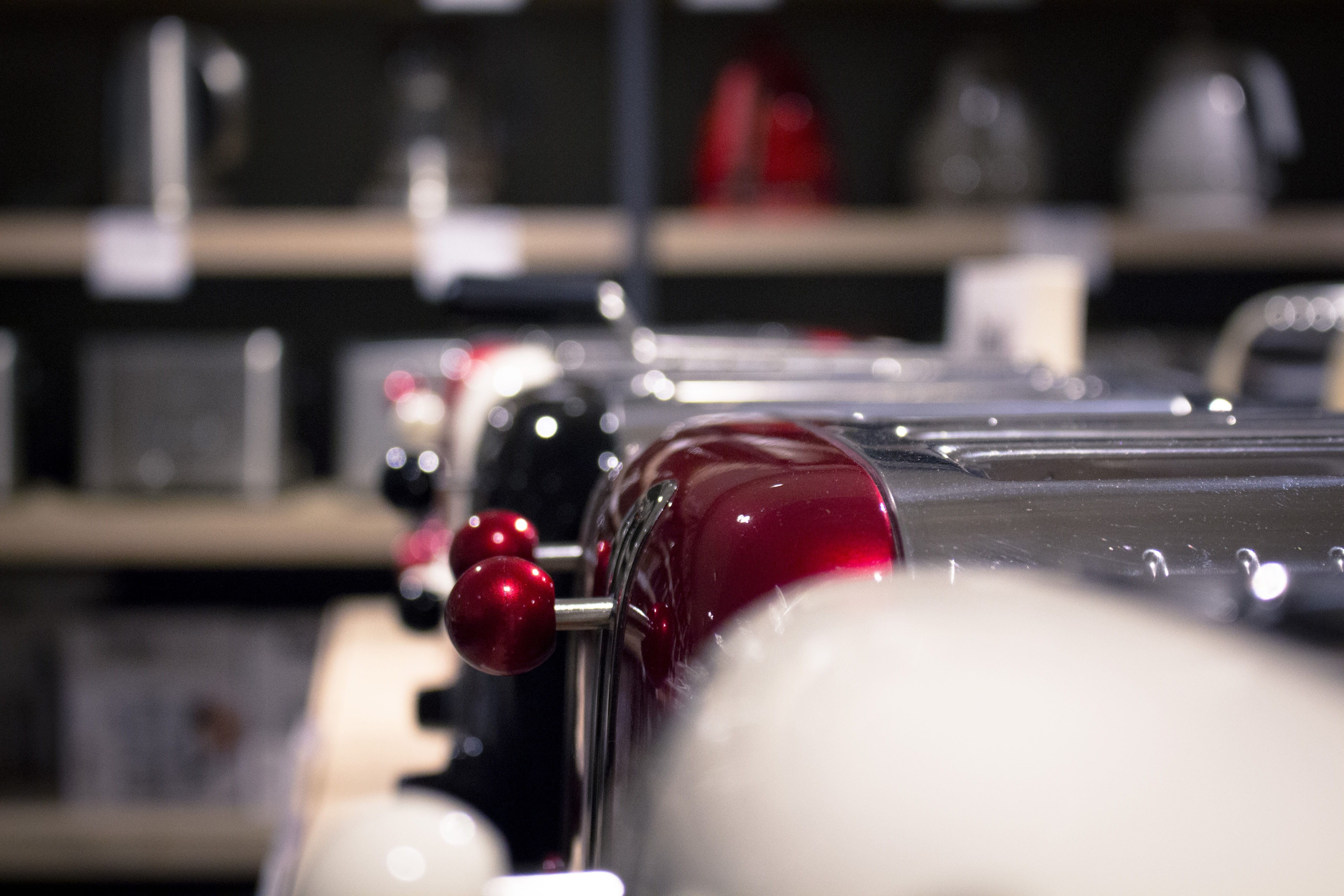 food and drink, no people, close-up, city, technology, land vehicle, metal, indoors, retro styled, modern, day, selective focus, table, mode of transportation, HD Wallpaper